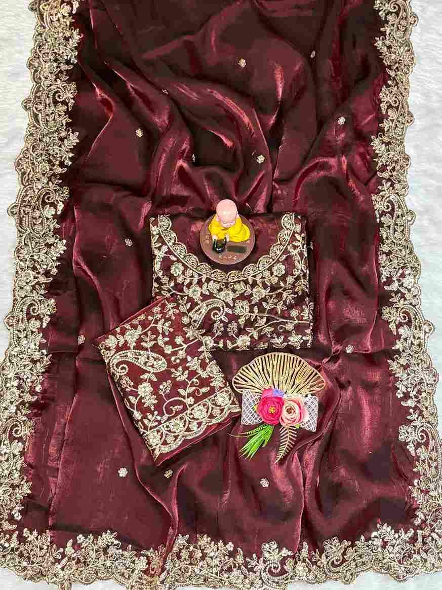 Vs-Musafir By Fashid Wholesale 01 To 05 Series Indian Traditional Wear Collection Beautiful Stylish Fancy Colorful Party Wear & Occasional Wear Fandy Satin Sarees At Wholesale Price