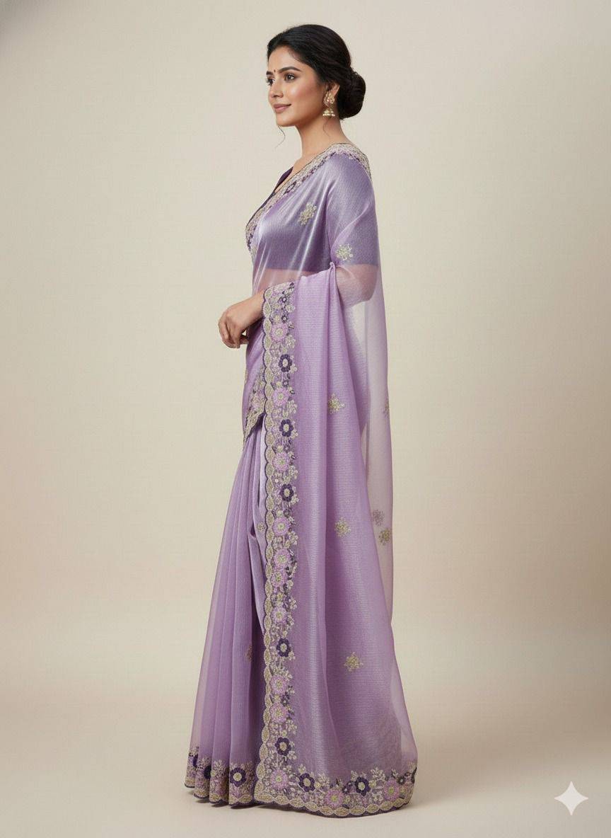 Vs-Sarswati By Fashid Wholesale 01 To 05 Series Indian Traditional Wear Collection Beautiful Stylish Fancy Colorful Party Wear & Occasional Wear Jimmy Choo Sarees At Wholesale Price