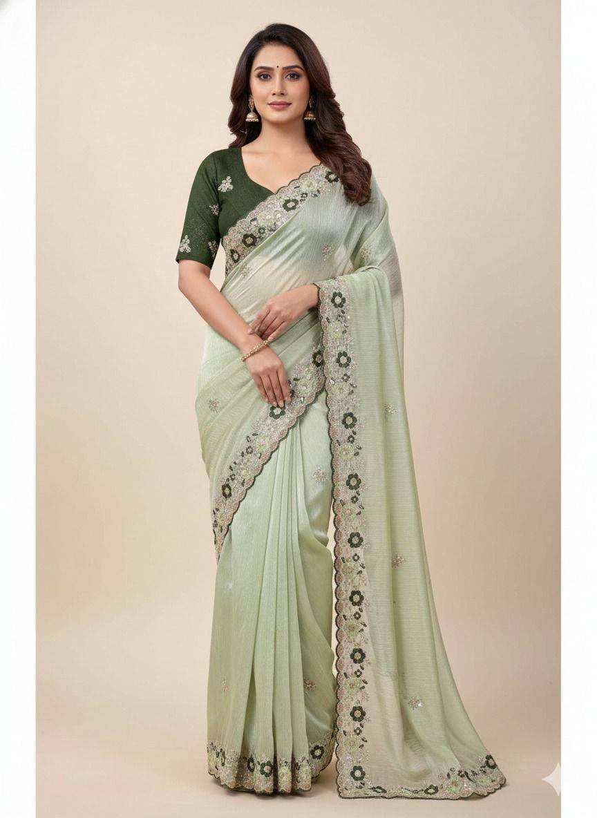 Vs-Sarswati By Fashid Wholesale 01 To 05 Series Indian Traditional Wear Collection Beautiful Stylish Fancy Colorful Party Wear & Occasional Wear Jimmy Choo Sarees At Wholesale Price