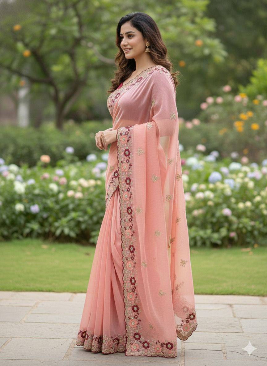 Vs-Sarswati By Fashid Wholesale 01 To 05 Series Indian Traditional Wear Collection Beautiful Stylish Fancy Colorful Party Wear & Occasional Wear Jimmy Choo Sarees At Wholesale Price