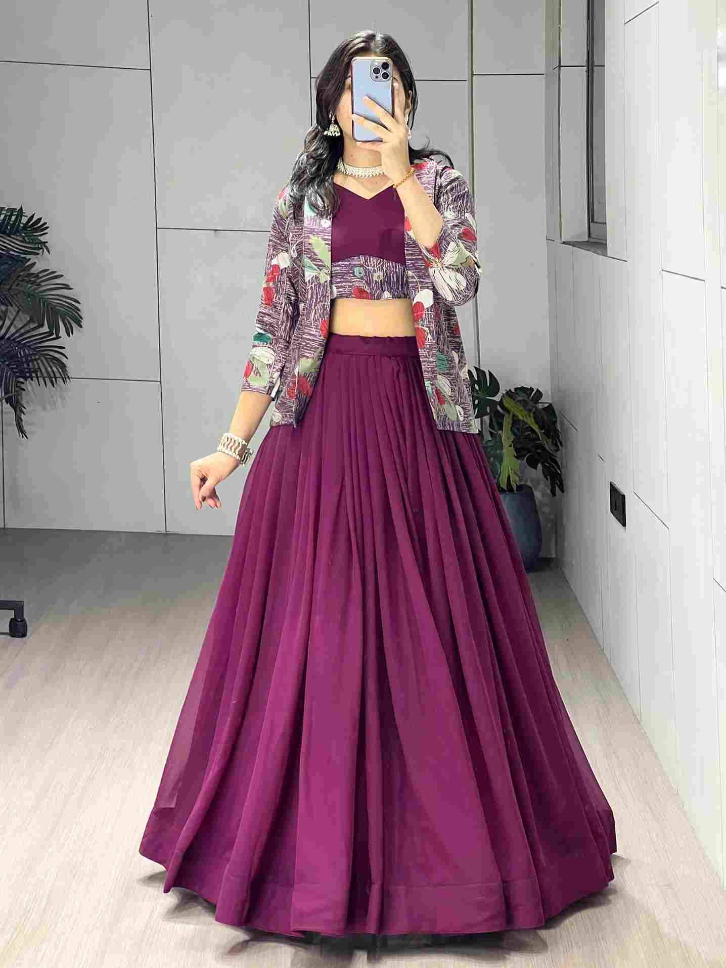 Gr-8231 By Fashid Wholesale 01 To 02 Series Navratri Wear Collection Beautiful Stylish Colorful Fancy Party Wear & Occasional Wear Heavy Georgette Lehengas At Wholesale Price