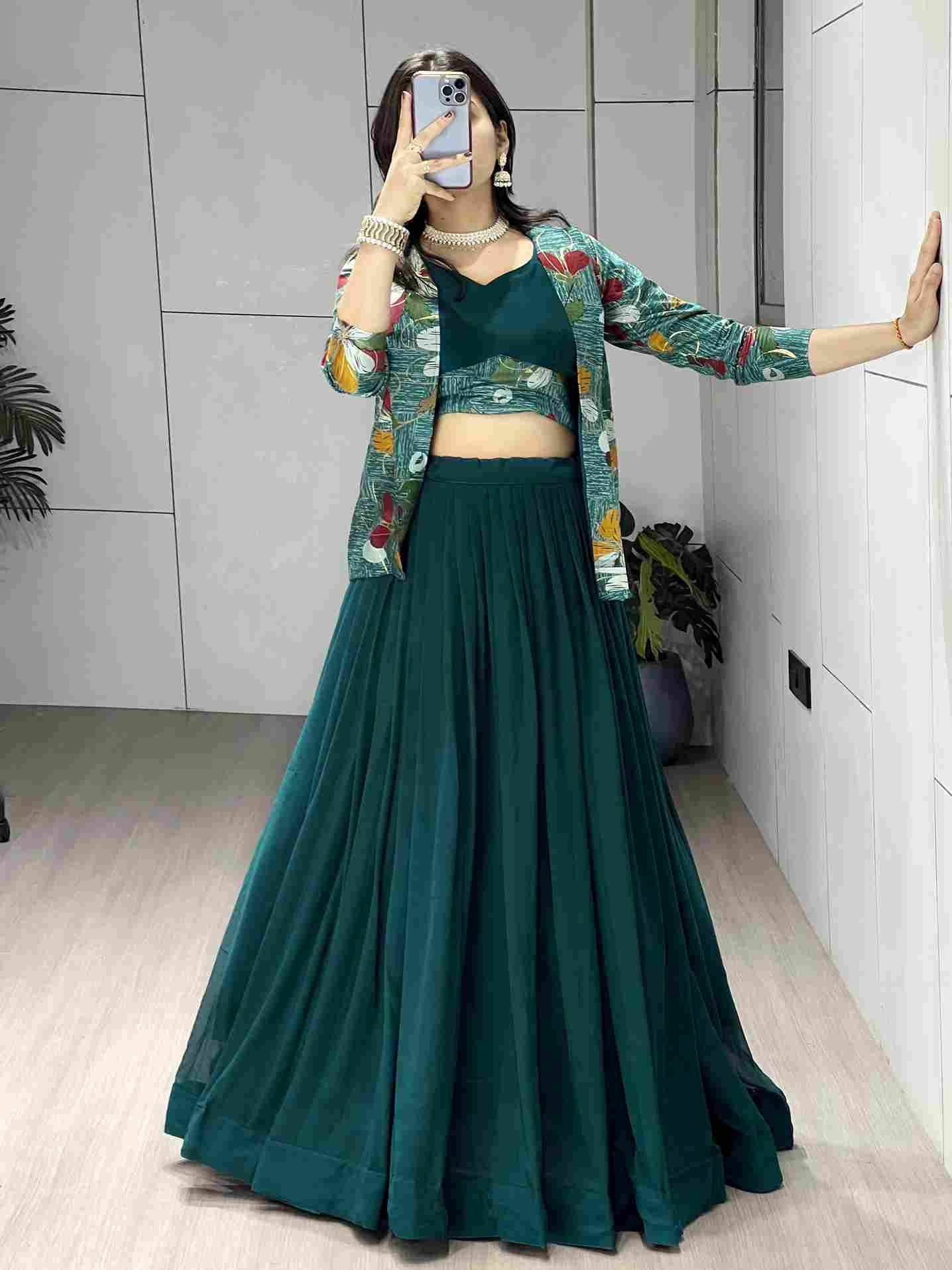 Gr-8231 By Fashid Wholesale 01 To 02 Series Navratri Wear Collection Beautiful Stylish Colorful Fancy Party Wear & Occasional Wear Heavy Georgette Lehengas At Wholesale Price