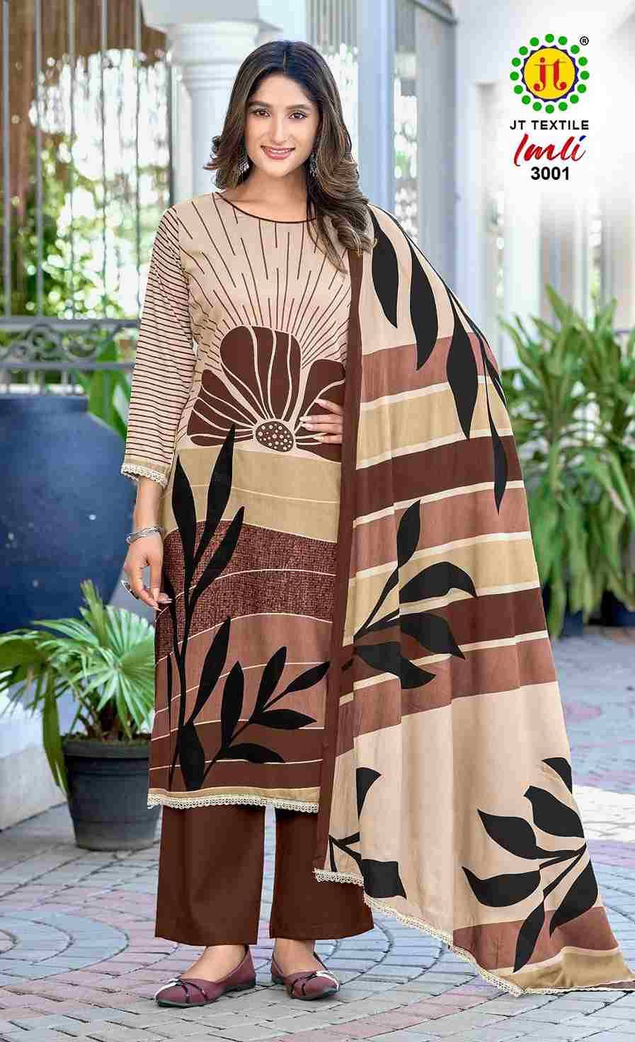 Imli Vol-3 By JT 3001 To 3005 Series Beautiful Festive Suits Colorful Stylish Fancy Casual Wear & Ethnic Wear Rayon Dresses At Wholesale Price