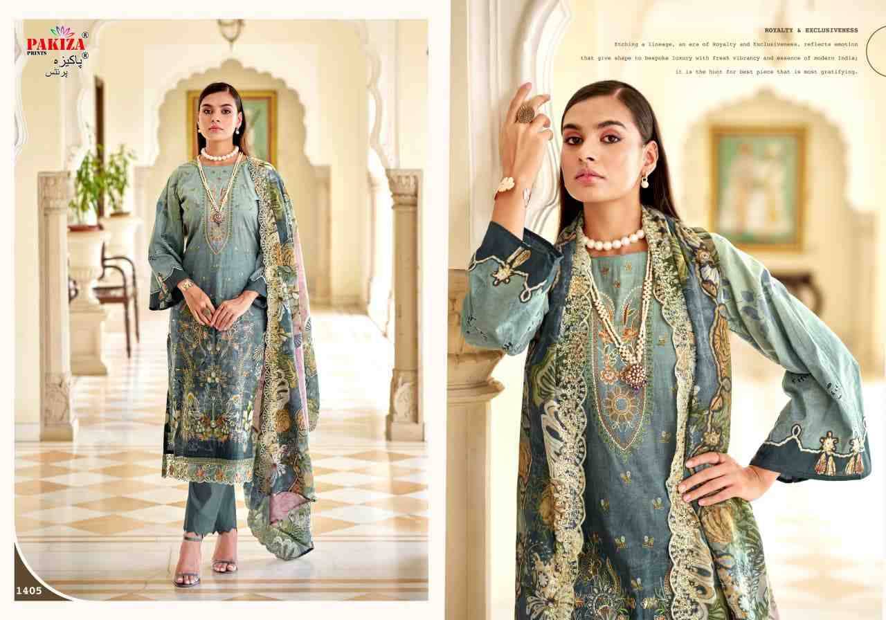 Farah Vol-14 By Pakiza Prints 1401 To 1408 Series Beautiful Festive Suits Stylish Fancy Colorful Party Wear & Occasional Wear Lawn Cotton Dresses At Wholesale Price