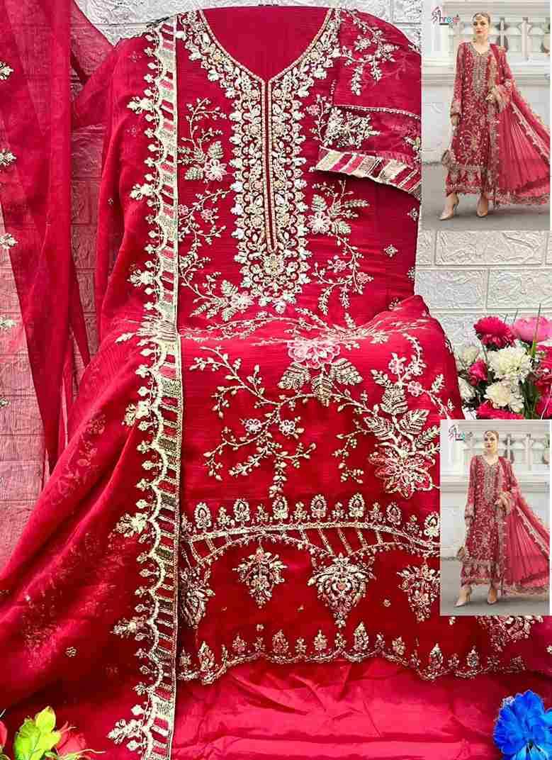 Shree Fabs Hit Design K-5504 Colours Vol-3 By Shree Fabs K-5504-I To K-5504-L Series Beautiful Stylish Pakistani Suits Fancy Colorful Casual Wear & Ethnic Wear & Ready To Wear Chiffon Embroidery Dresses At Wholesale Price