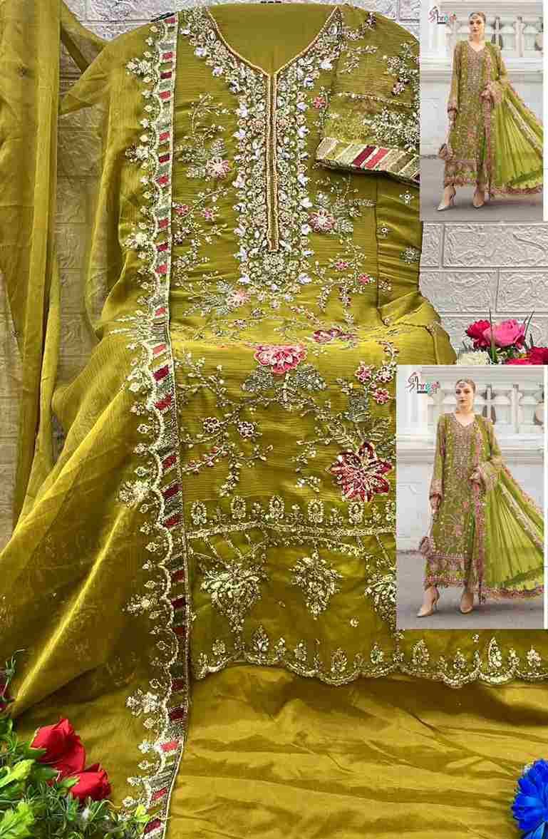 Shree Fabs Hit Design K-5504 Colours Vol-3 By Shree Fabs K-5504-I To K-5504-L Series Beautiful Stylish Pakistani Suits Fancy Colorful Casual Wear & Ethnic Wear & Ready To Wear Chiffon Embroidery Dresses At Wholesale Price