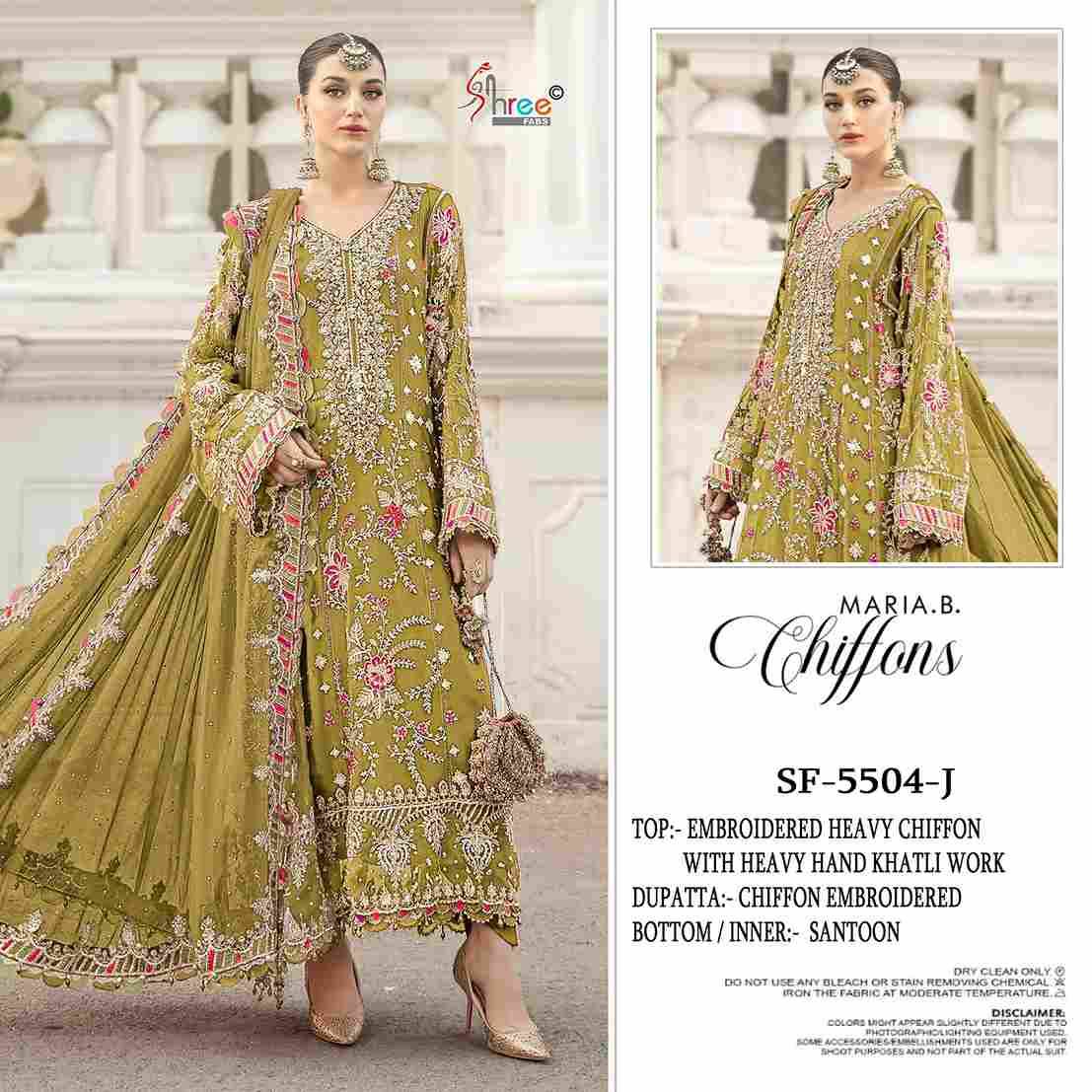 Shree Fabs Hit Design K-5504 Colours Vol-3 By Shree Fabs K-5504-I To K-5504-L Series Beautiful Stylish Pakistani Suits Fancy Colorful Casual Wear & Ethnic Wear & Ready To Wear Chiffon Embroidery Dresses At Wholesale Price