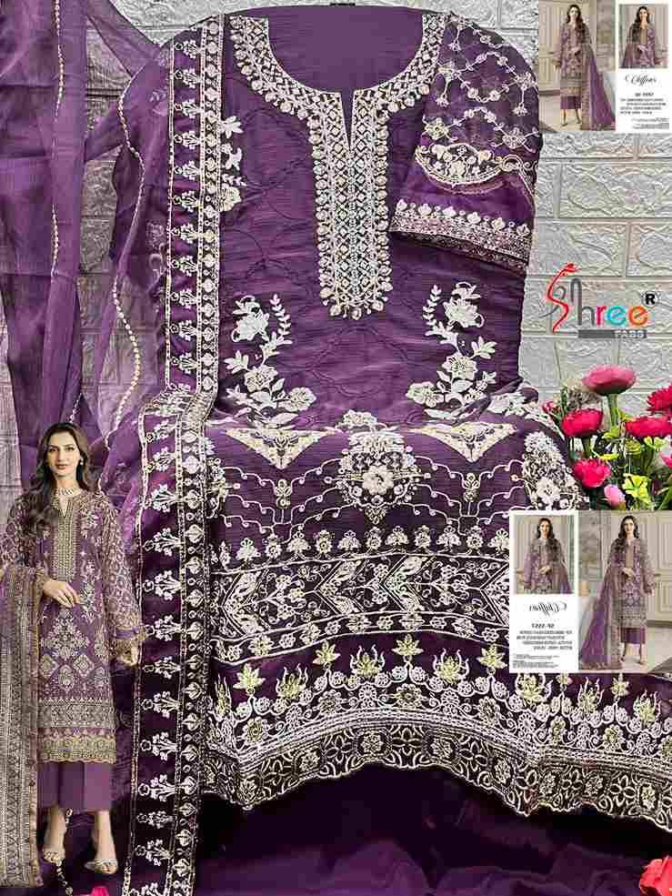 Shree Fabs Hit Design SF-5557 Colours By Shree Fabs SF-5557-A To SF-5557-D Series Beautiful Stylish Pakistani Suits Fancy Colorful Casual Wear & Ethnic Wear & Ready To Wear Chiffon Embroidery Dresses At Wholesale Price