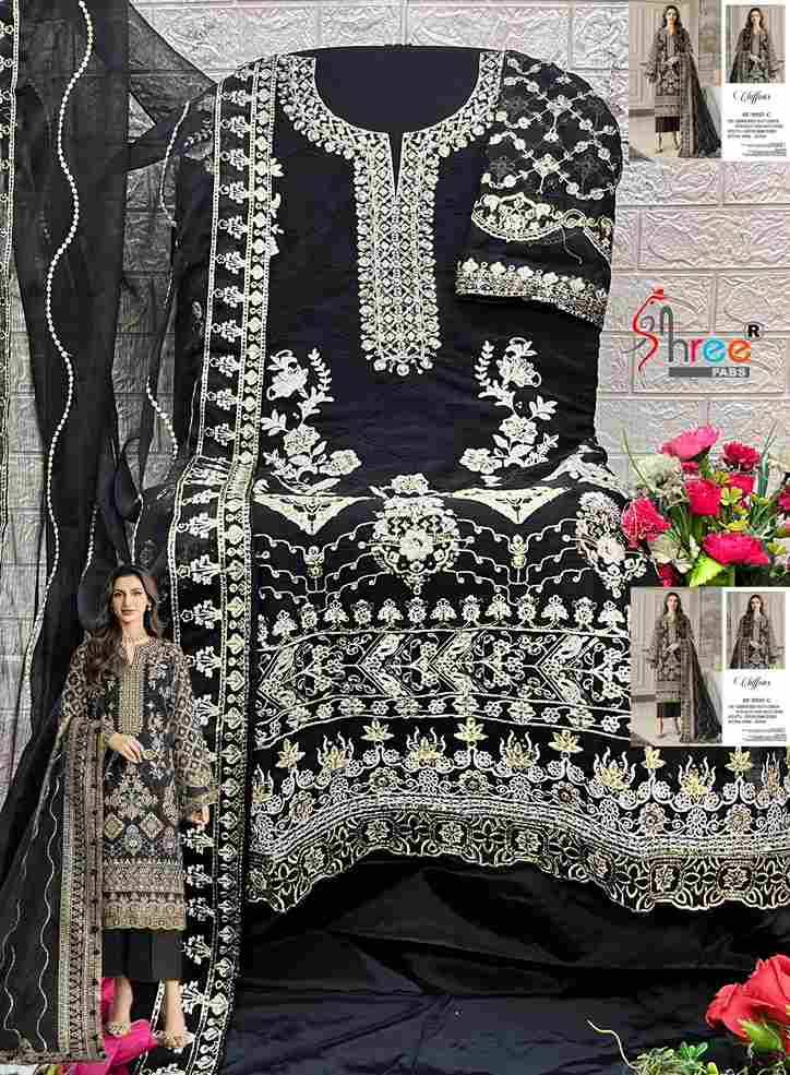 Shree Fabs Hit Design SF-5557 Colours By Shree Fabs SF-5557-A To SF-5557-D Series Beautiful Stylish Pakistani Suits Fancy Colorful Casual Wear & Ethnic Wear & Ready To Wear Chiffon Embroidery Dresses At Wholesale Price