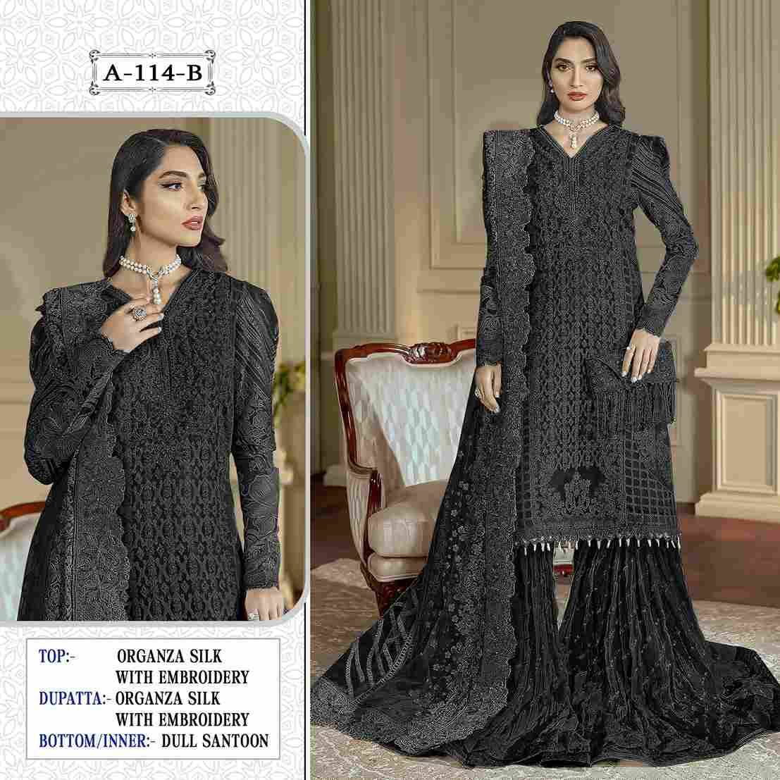 Iznik 114 Colours By Iznik Fab 114-A To 114-B Series Designer Pakistani Suits Beautiful Stylish Fancy Colorful Party Wear & Occasional Wear Organza Silk With Embroidery Dresses At Wholesale Price