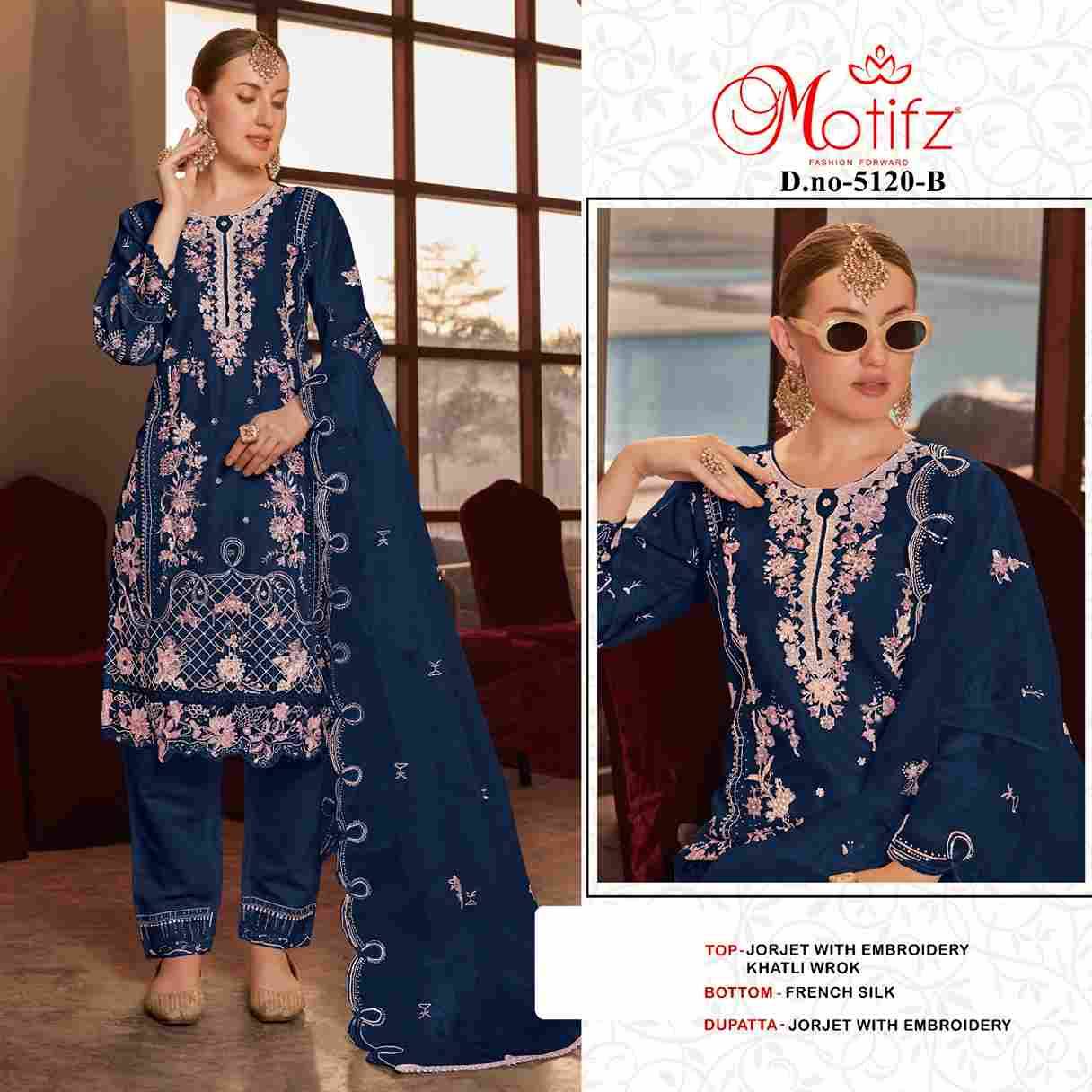 Motifz Hit Design 5120 Colours By Motifz 5120-A To 5120-D Series Beautiful Pakistani Suits Colorful Stylish Fancy Casual Wear & Ethnic Wear Georgette Dresses At Wholesale Price