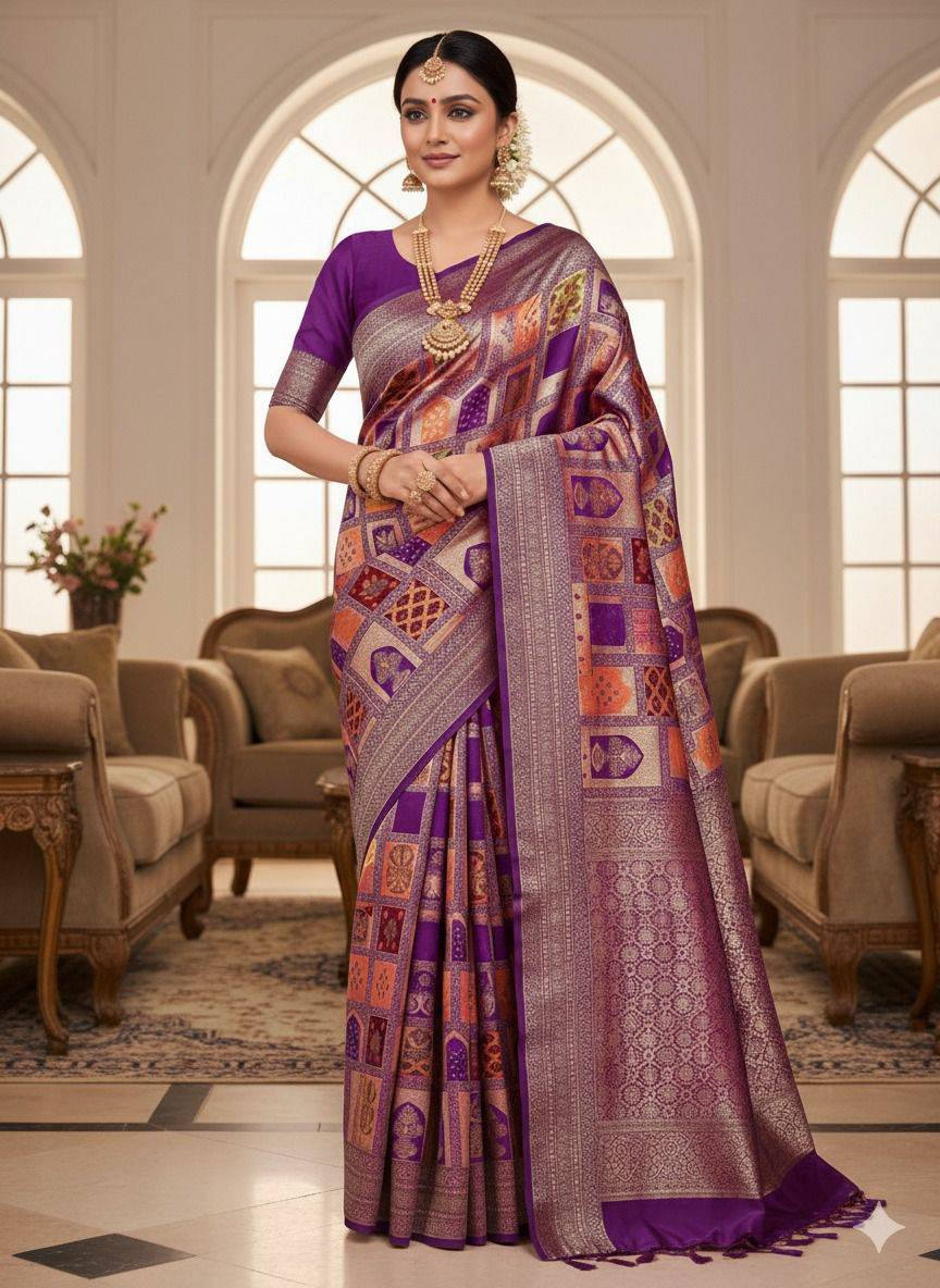 Lc-940 By Fashid Wholesale 01 To 04 Series Indian Traditional Wear Collection Beautiful Stylish Fancy Colorful Party Wear & Occasional Wear Lichi Silk Sarees At Wholesale Price