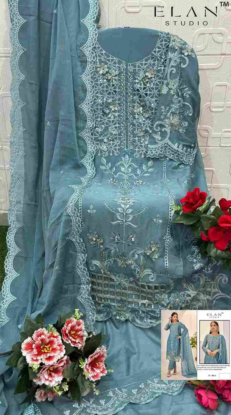 Elan 04 Colours By Elan Studio 04-A To 04-D Series Designer Pakistani Suits Beautiful Stylish Fancy Colorful Party Wear & Occasional Wear Chiffon With Embroidery Dresses At Wholesale Price