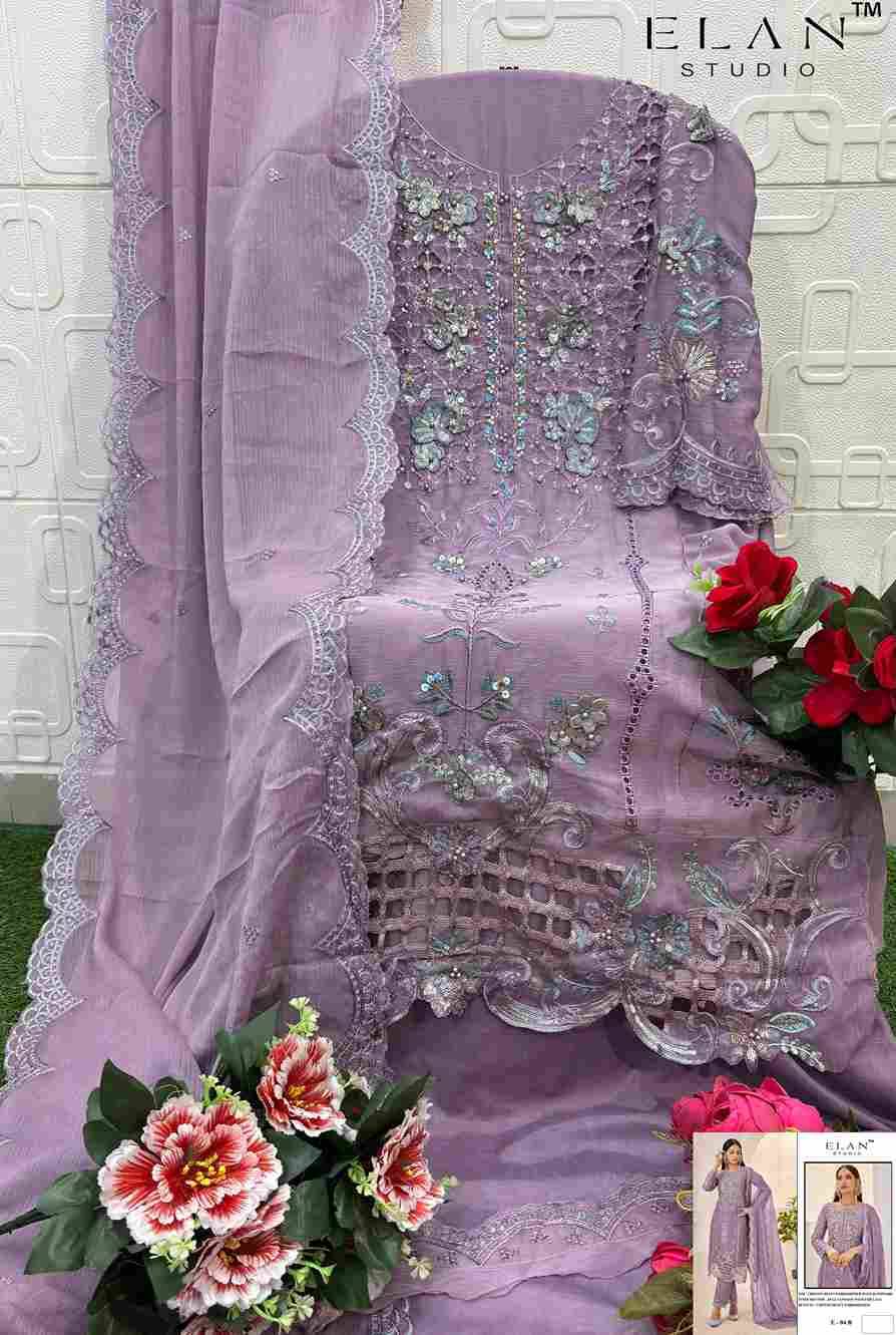 Elan 04 Colours By Elan Studio 04-A To 04-D Series Designer Pakistani Suits Beautiful Stylish Fancy Colorful Party Wear & Occasional Wear Chiffon With Embroidery Dresses At Wholesale Price