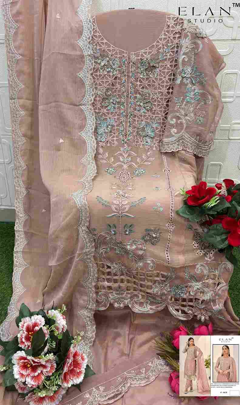 Elan 04 Colours By Elan Studio 04-A To 04-D Series Designer Pakistani Suits Beautiful Stylish Fancy Colorful Party Wear & Occasional Wear Chiffon With Embroidery Dresses At Wholesale Price