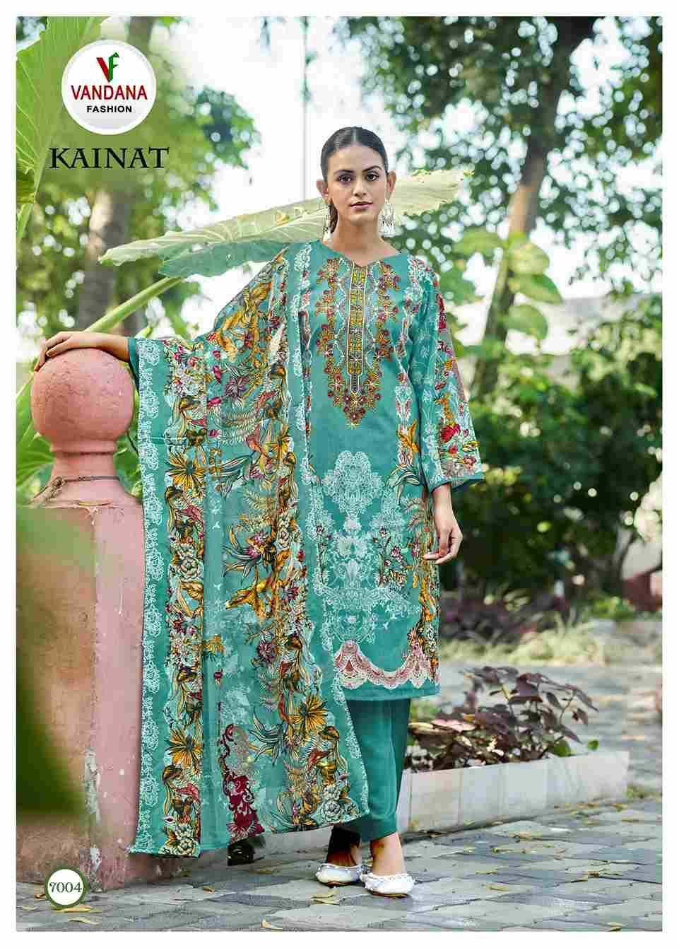 Kainat Vol-7 By Vandana Fashion 7001 To 7008 Series Beautiful Festive Suits Stylish Fancy Colorful Casual Wear & Ethnic Wear Cotton Print Dresses At Wholesale Price