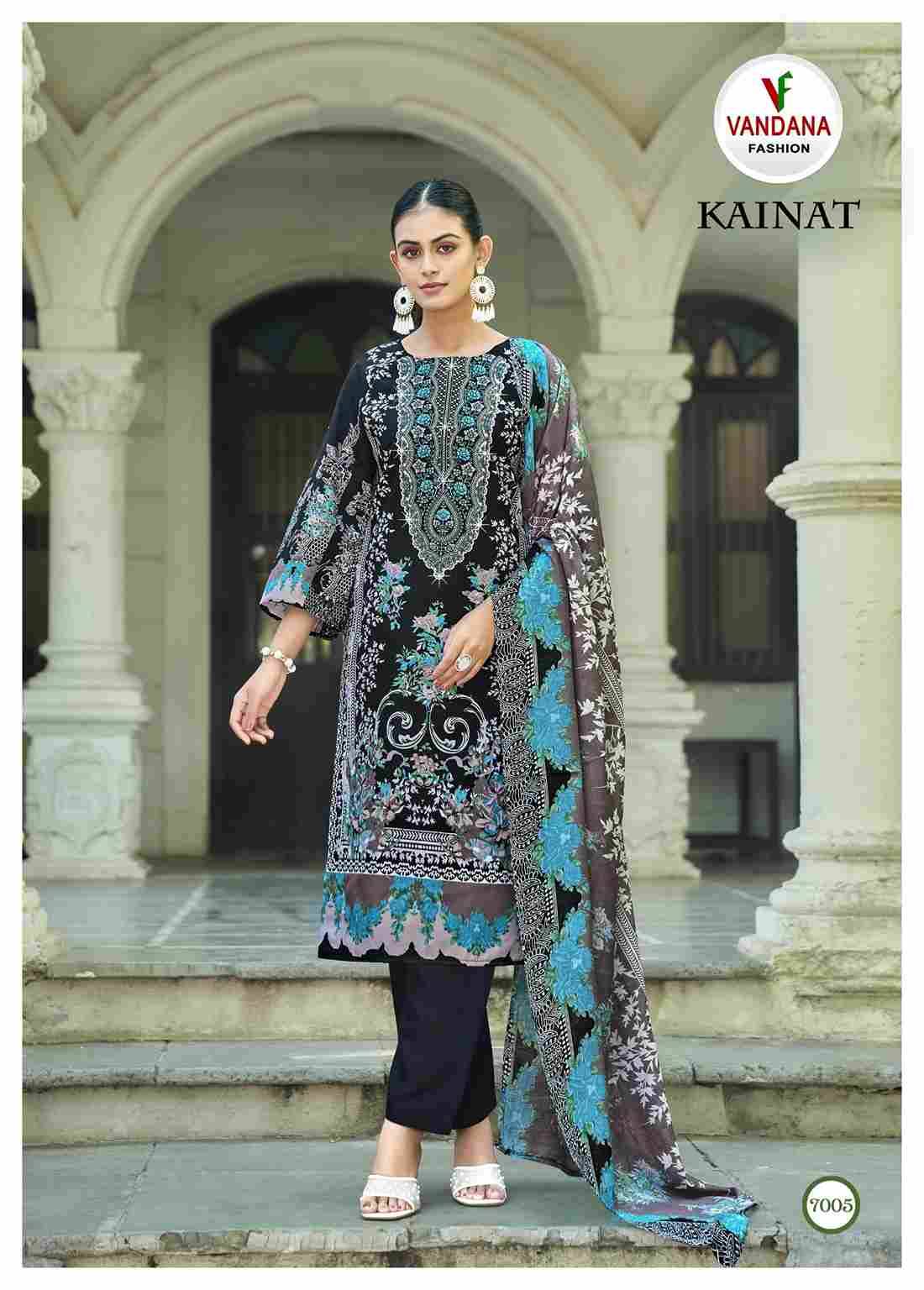 Kainat Vol-7 By Vandana Fashion 7001 To 7008 Series Beautiful Festive Suits Stylish Fancy Colorful Casual Wear & Ethnic Wear Cotton Print Dresses At Wholesale Price