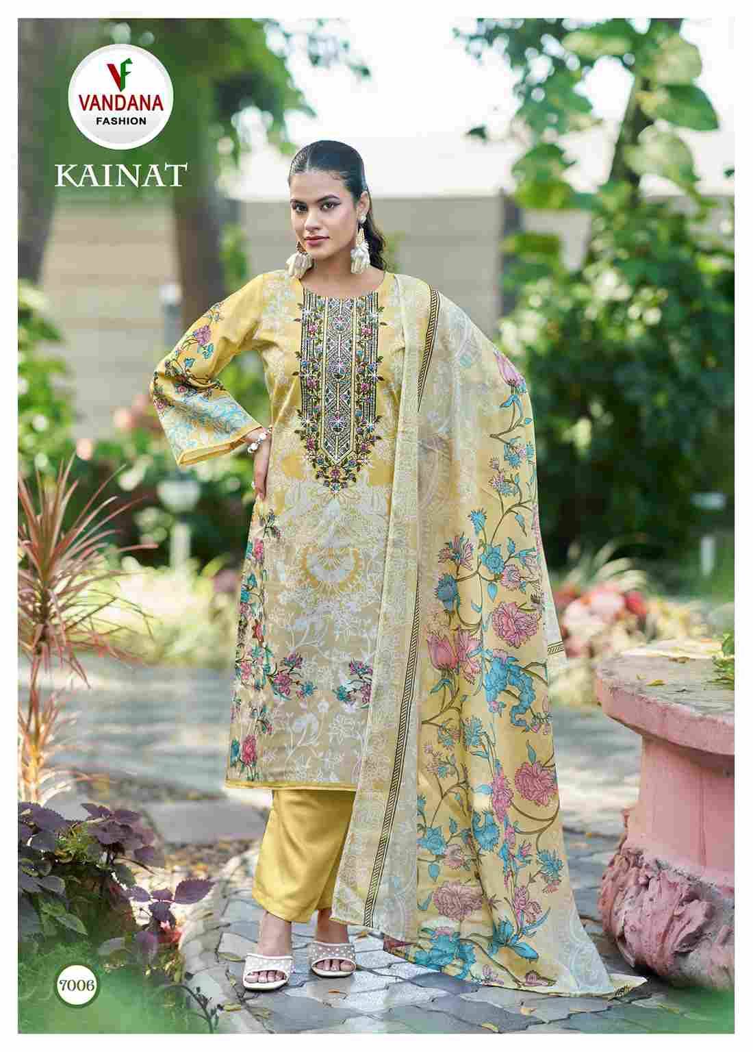 Kainat Vol-7 By Vandana Fashion 7001 To 7008 Series Beautiful Festive Suits Stylish Fancy Colorful Casual Wear & Ethnic Wear Cotton Print Dresses At Wholesale Price