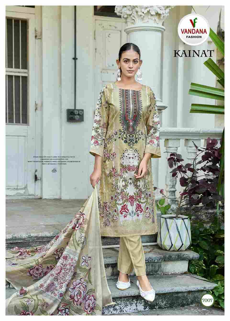 Kainat Vol-7 By Vandana Fashion 7001 To 7008 Series Beautiful Festive Suits Stylish Fancy Colorful Casual Wear & Ethnic Wear Cotton Print Dresses At Wholesale Price