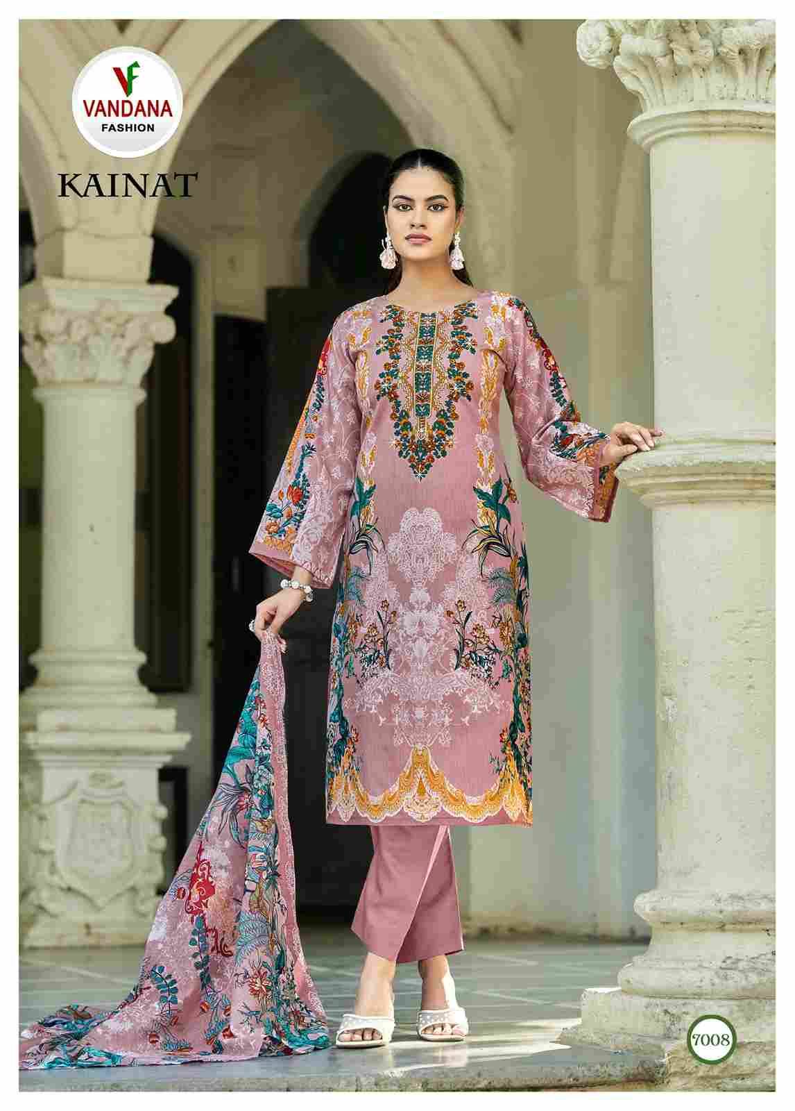 Kainat Vol-7 By Vandana Fashion 7001 To 7008 Series Beautiful Festive Suits Stylish Fancy Colorful Casual Wear & Ethnic Wear Cotton Print Dresses At Wholesale Price