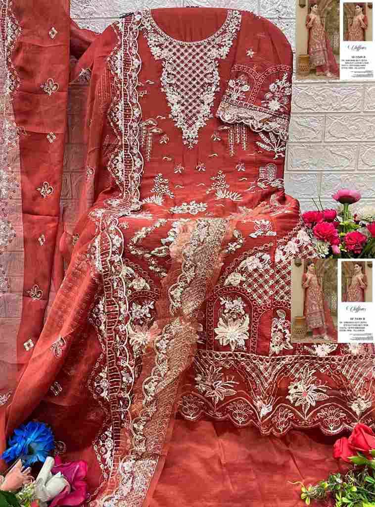 Shree Fabs Hit Design SF-5549 Colours By Shree Fabs SF-5549-A To SF-5549-D Series Beautiful Stylish Pakistani Suits Fancy Colorful Casual Wear & Ethnic Wear & Ready To Wear Chiffon Embroidery Dresses At Wholesale Price