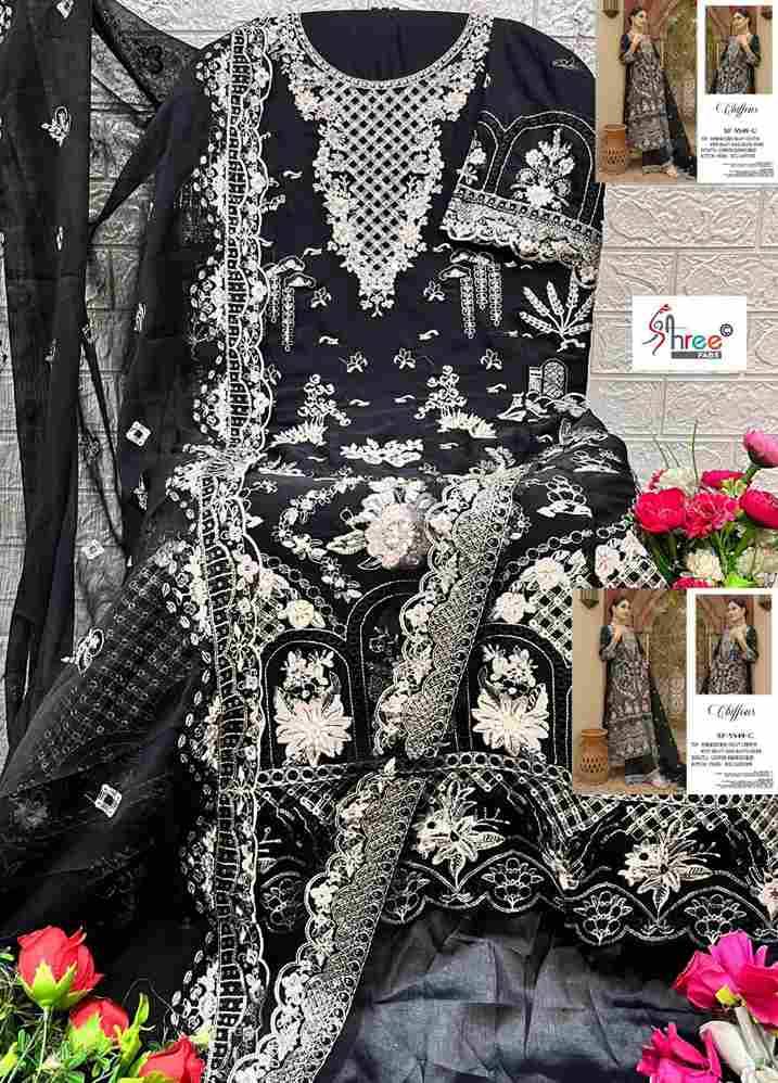 Shree Fabs Hit Design SF-5549 Colours By Shree Fabs SF-5549-A To SF-5549-D Series Beautiful Stylish Pakistani Suits Fancy Colorful Casual Wear & Ethnic Wear & Ready To Wear Chiffon Embroidery Dresses At Wholesale Price