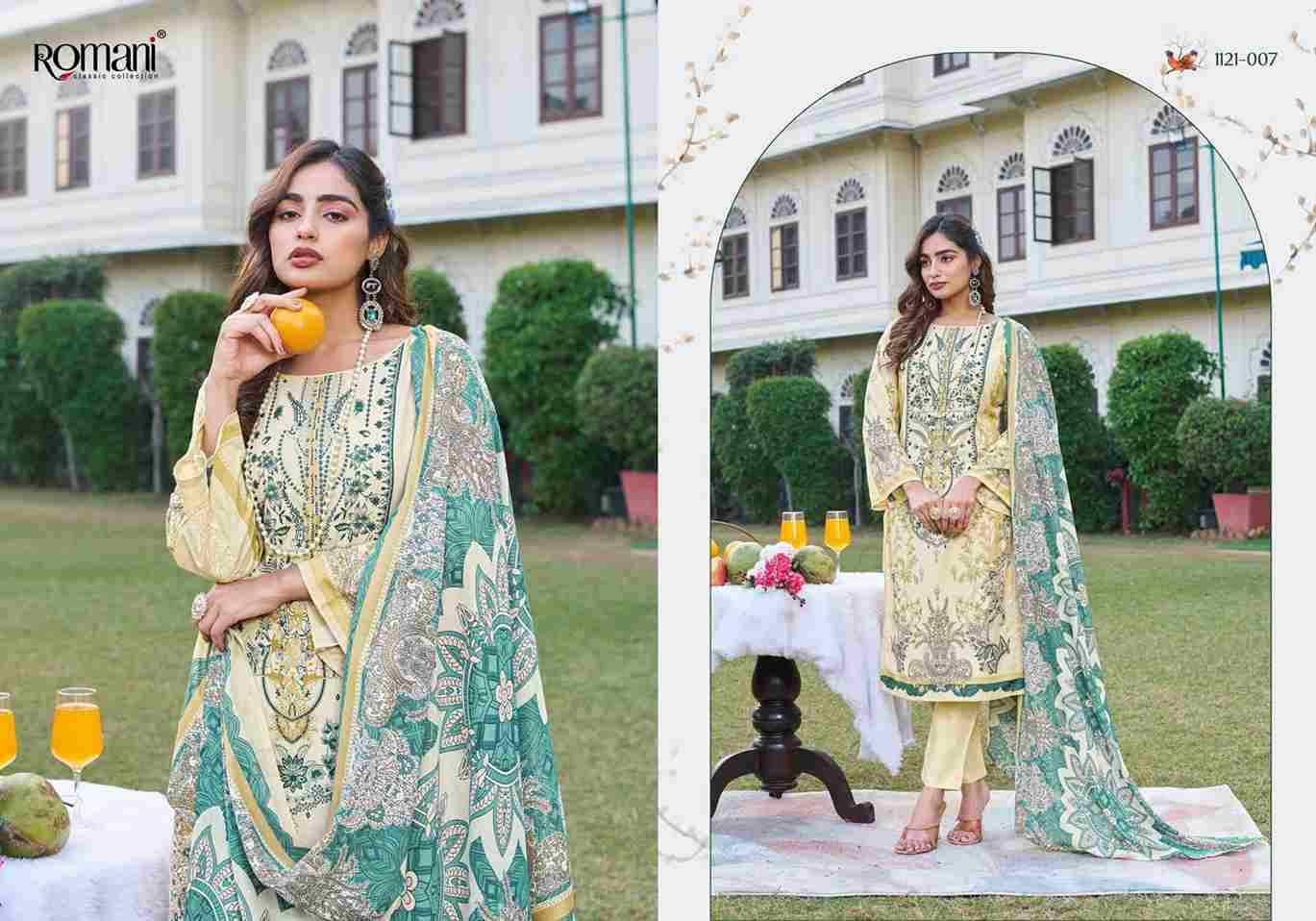 Rimsha By Romani 1121-001 To 1121-008 Series Beautiful Festive Suits Stylish Fancy Colorful Casual Wear & Ethnic Wear Soft Cotton Print Dresses At Wholesale Price