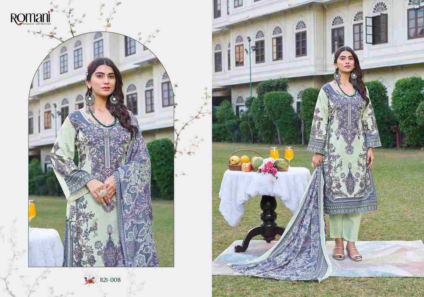 Rimsha By Romani 1121-001 To 1121-008 Series Beautiful Festive Suits Stylish Fancy Colorful Casual Wear & Ethnic Wear Soft Cotton Print Dresses At Wholesale Price