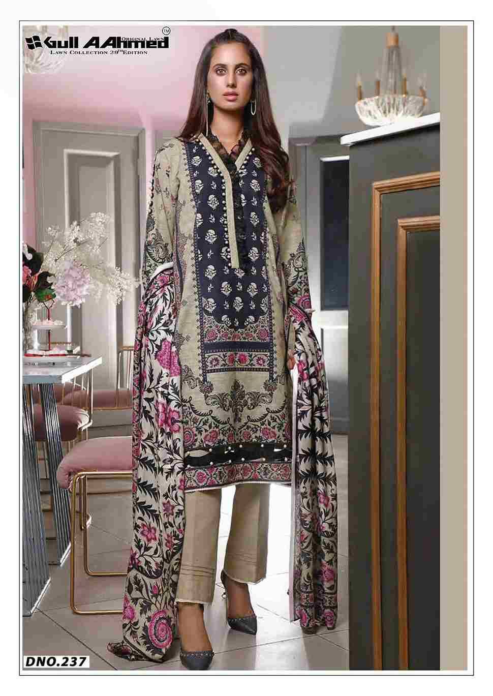 Gull Aahmed Lawn Collection Vol-29 By Gull Aahmed 233 To 238 Series Beautiful Festive Suits Stylish Fancy Colorful Casual Wear & Ethnic Wear Pure Cambric Dresses At Wholesale Price