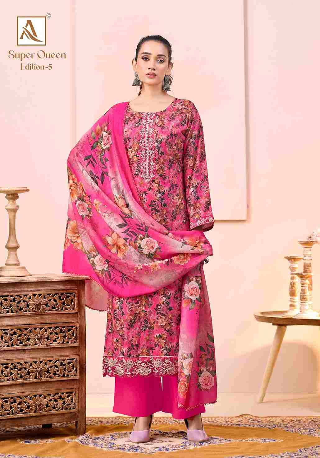 Super Queen Vol-5 By Alok Suit 2156-970-01 To 2156-970-04 Series Beautiful Festive Suits Colorful Stylish Fancy Casual Wear & Ethnic Wear Pure Viscose Rayon Dresses At Wholesale Price