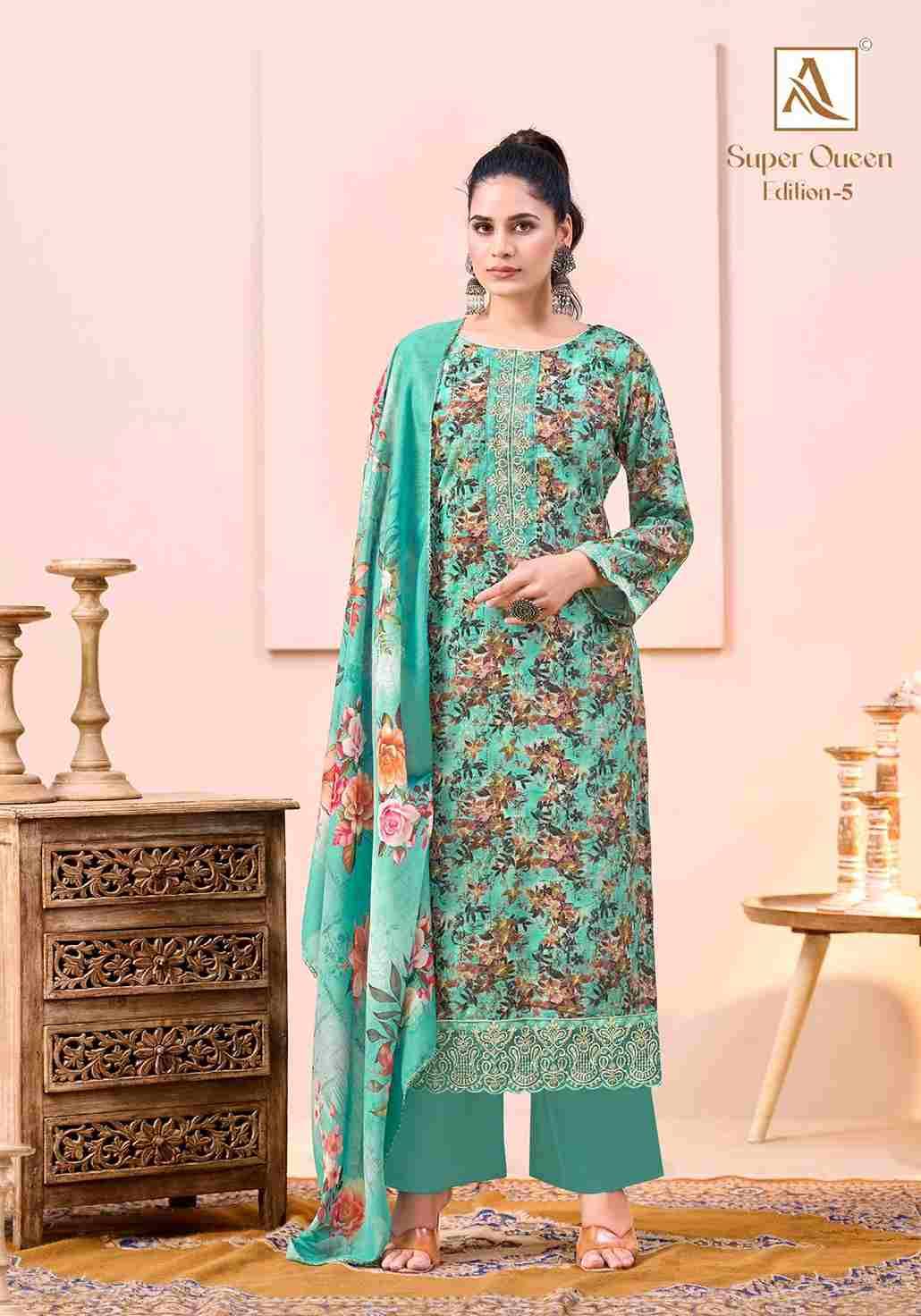 Super Queen Vol-5 By Alok Suit 2156-970-01 To 2156-970-04 Series Beautiful Festive Suits Colorful Stylish Fancy Casual Wear & Ethnic Wear Pure Viscose Rayon Dresses At Wholesale Price