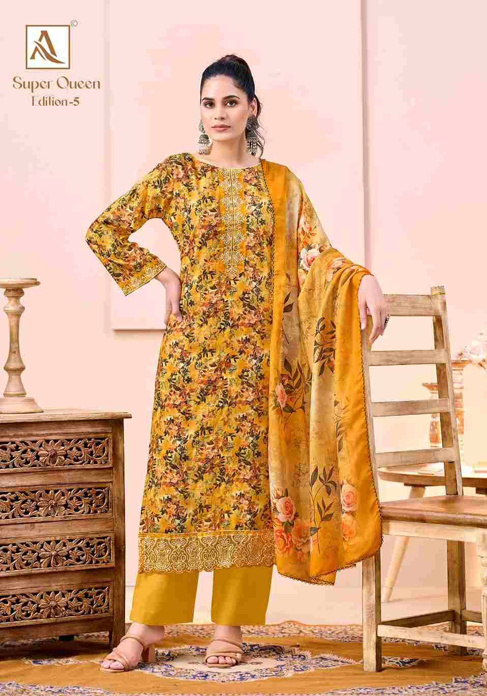 Super Queen Vol-5 By Alok Suit 2156-970-01 To 2156-970-04 Series Beautiful Festive Suits Colorful Stylish Fancy Casual Wear & Ethnic Wear Pure Viscose Rayon Dresses At Wholesale Price