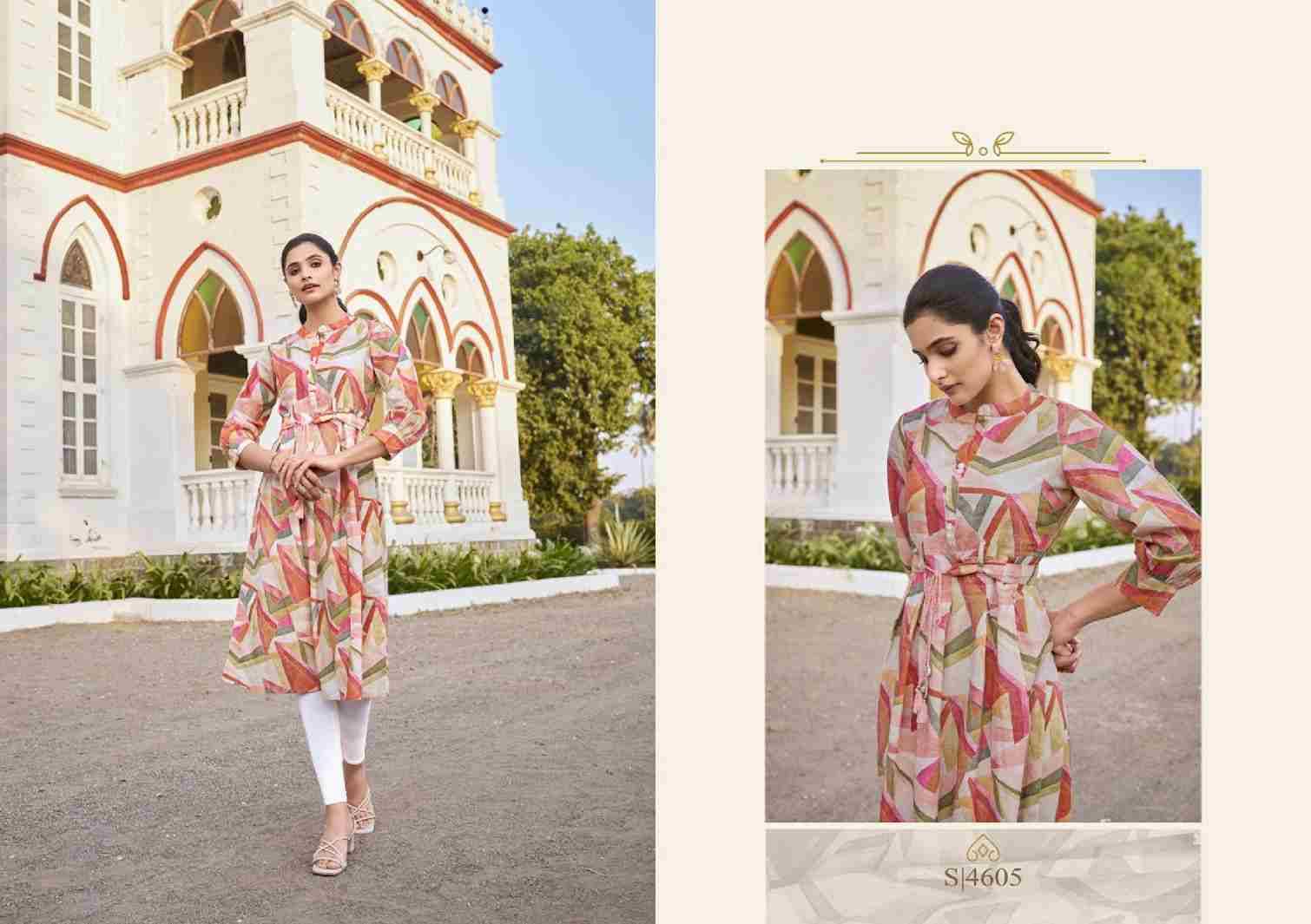 Samantha By SBS 4605 To 4608 Series Designer Collection Beautiful Stylish Fancy Colorful Party Wear & Occasional Wear Cotton Print Kurtis At Wholesale Price