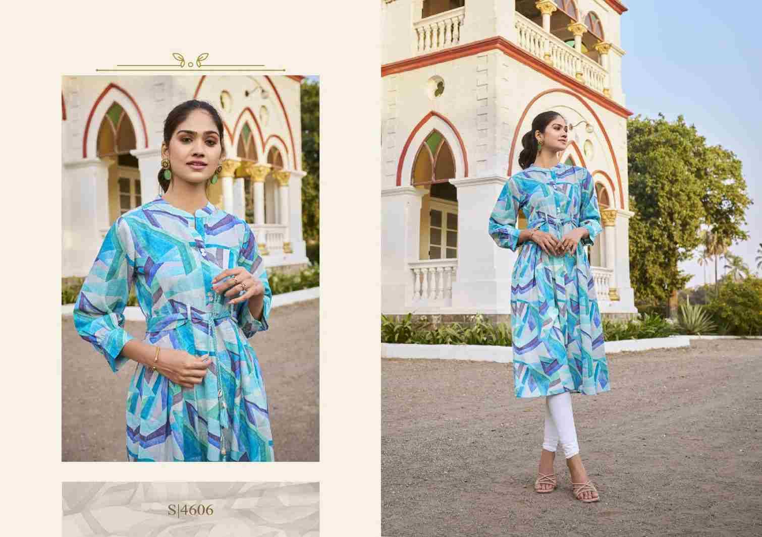 Samantha By SBS 4605 To 4608 Series Designer Collection Beautiful Stylish Fancy Colorful Party Wear & Occasional Wear Cotton Print Kurtis At Wholesale Price