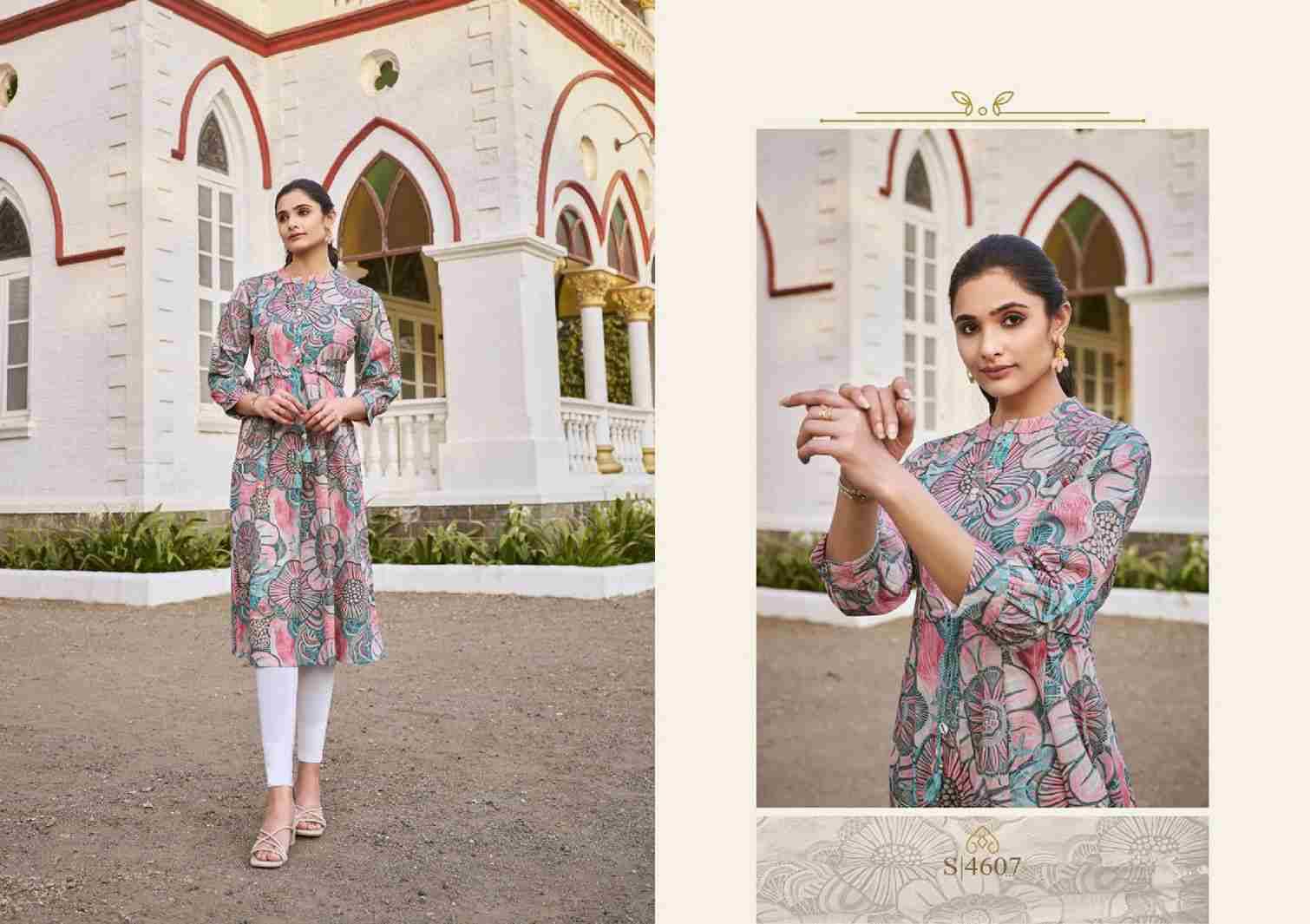 Samantha By SBS 4605 To 4608 Series Designer Collection Beautiful Stylish Fancy Colorful Party Wear & Occasional Wear Cotton Print Kurtis At Wholesale Price