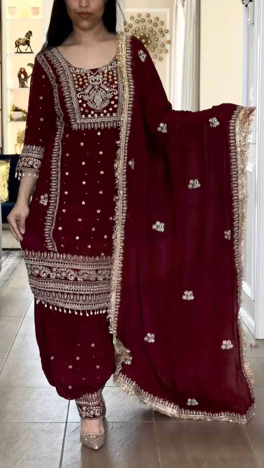Sf-1131 By Fashid Wholesale Beautiful Festive Suits Stylish Fancy Colorful Casual Wear & Ethnic Wear Pure Natural Crepe Dresses At Wholesale Price
