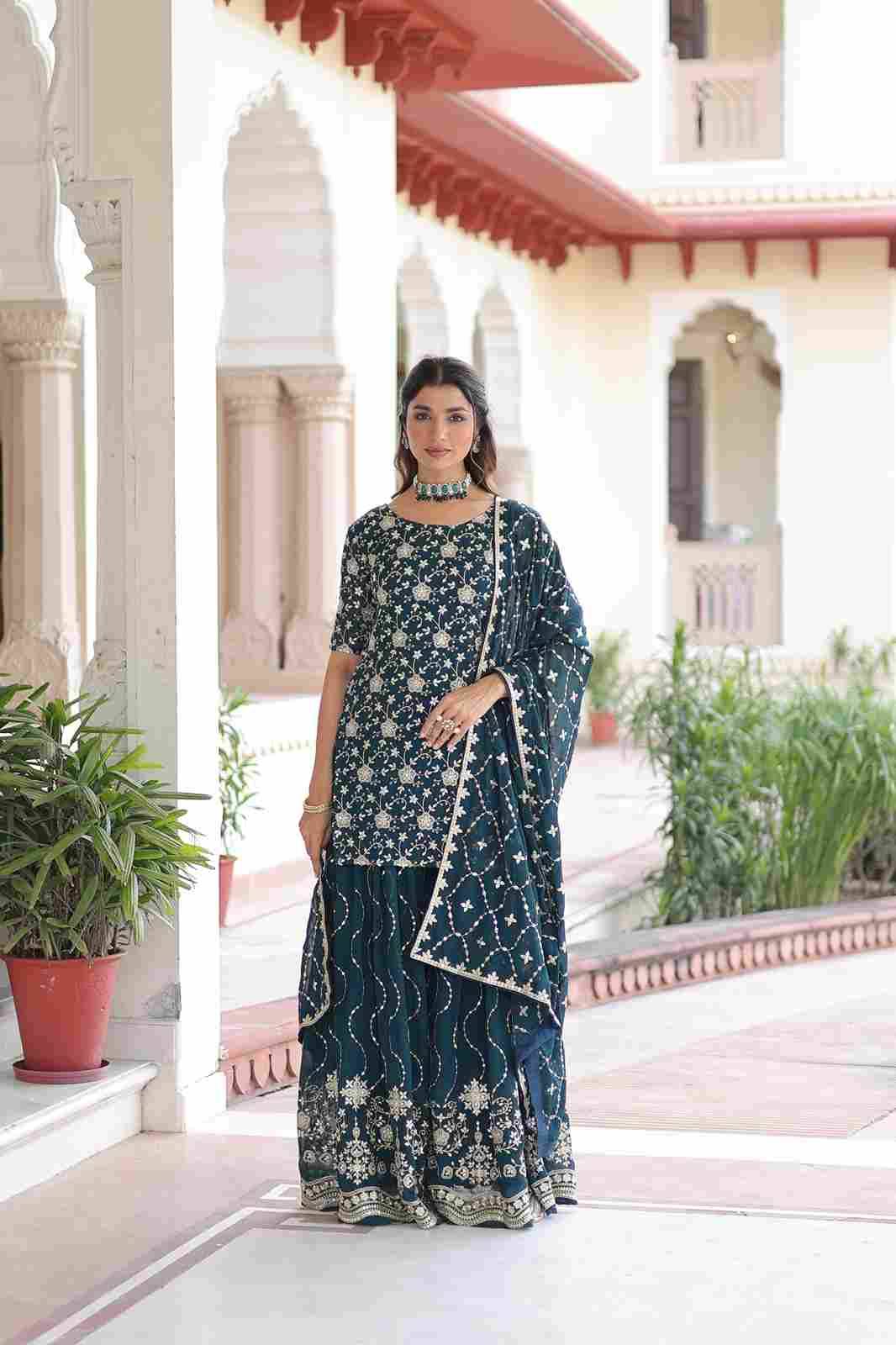 Sf-1136 By Fashid Wholesale 01 To 02 Beautiful Festive Suits Stylish Fancy Colorful Casual Wear & Ethnic Wear Faux Georgette Dresses At Wholesale Price