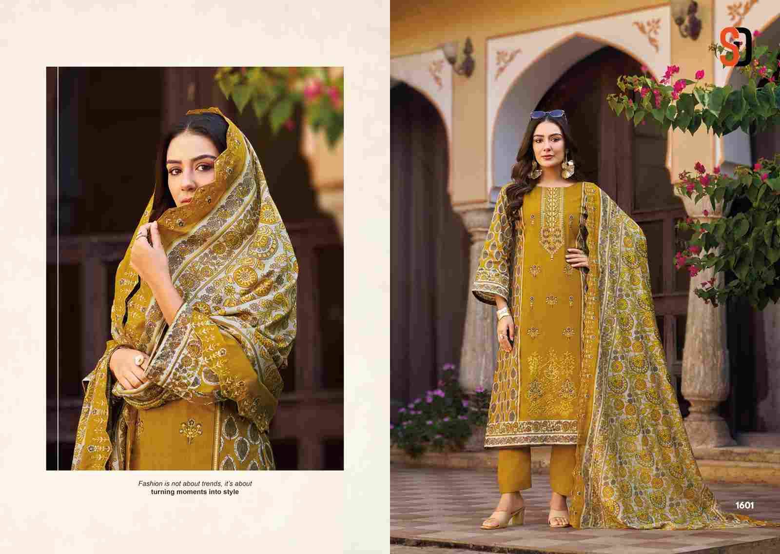Bin Saeed Lawn Collection Vol-16 By Shraddha Designer 1601 To 1608 Series Designer Pakistani Suits Beautiful Fancy Stylish Colorful Party Wear & Occasional Wear Pure Cotton Print With Embroidery Dresses At Wholesale Price