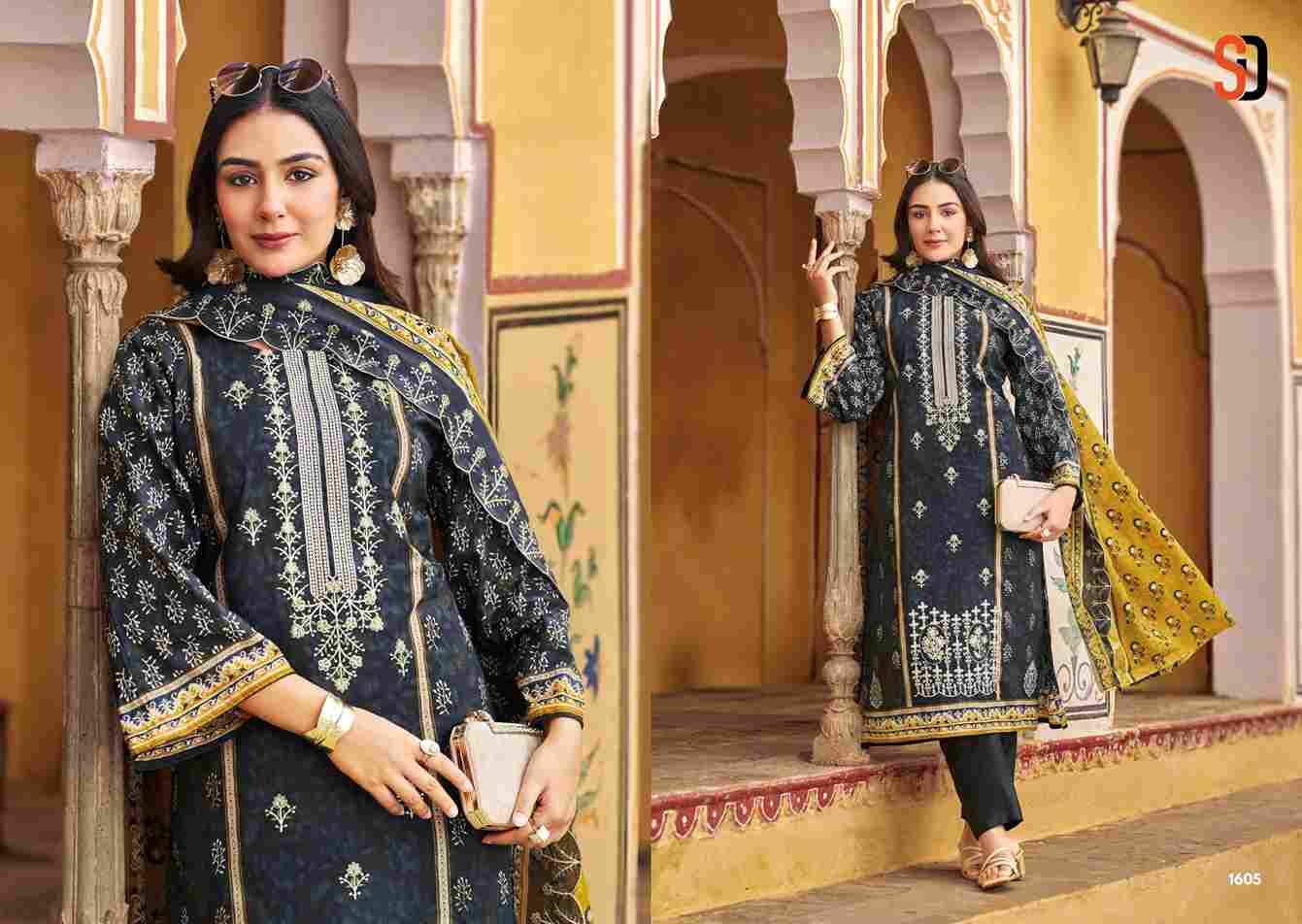 Bin Saeed Lawn Collection Vol-16 By Shraddha Designer 1601 To 1608 Series Designer Pakistani Suits Beautiful Fancy Stylish Colorful Party Wear & Occasional Wear Pure Cotton Print With Embroidery Dresses At Wholesale Price