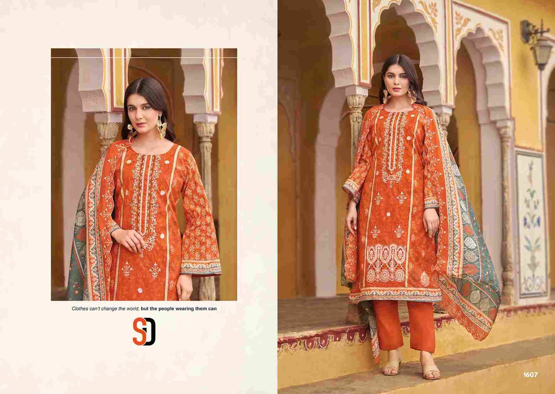 Bin Saeed Lawn Collection Vol-16 By Shraddha Designer 1601 To 1608 Series Designer Pakistani Suits Beautiful Fancy Stylish Colorful Party Wear & Occasional Wear Pure Cotton Print With Embroidery Dresses At Wholesale Price