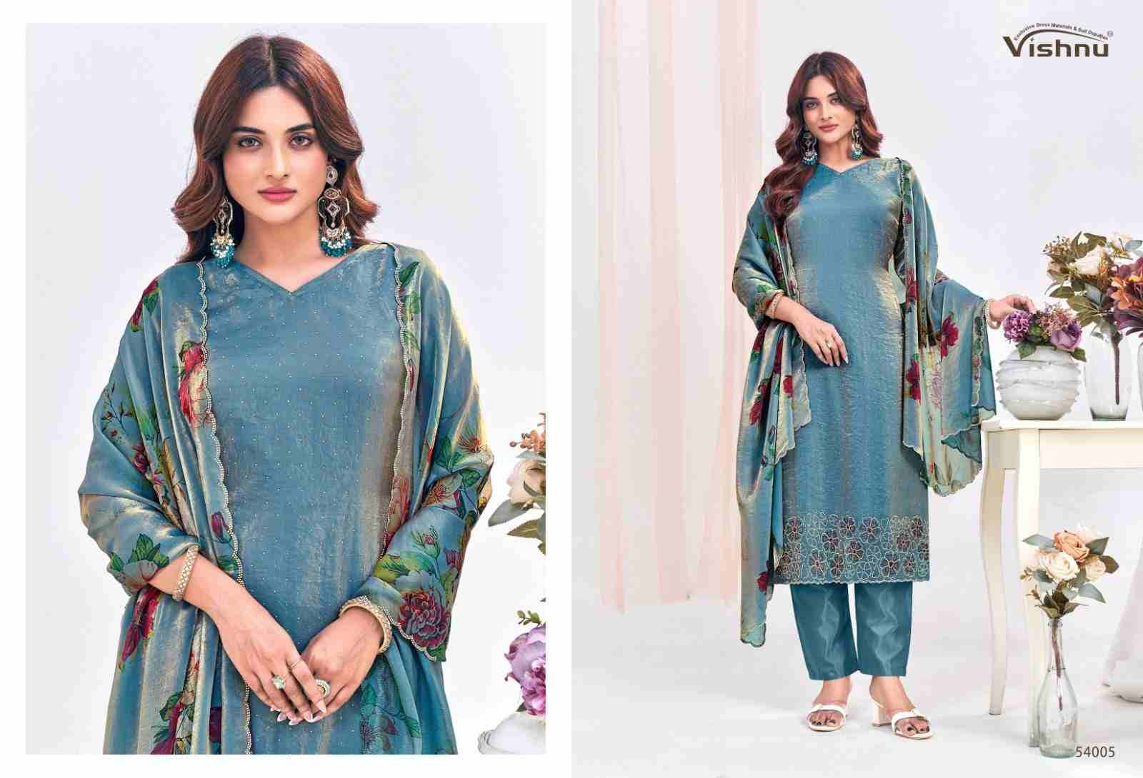 Farhana By Vishnu 54001 To 54009 Series Beautiful Stylish Festive Suits Fancy Colorful Casual Wear & Ethnic Wear & Ready To Wear French Silk Dresses At Wholesale Price