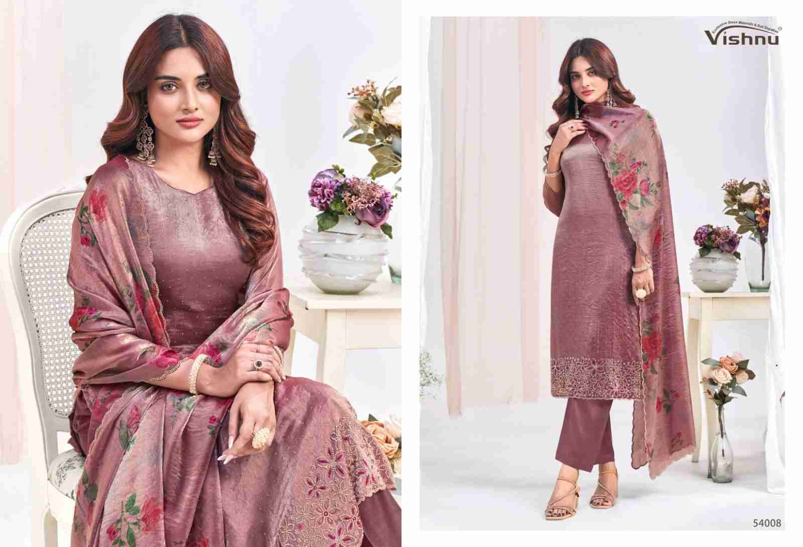Farhana By Vishnu 54001 To 54009 Series Beautiful Stylish Festive Suits Fancy Colorful Casual Wear & Ethnic Wear & Ready To Wear French Silk Dresses At Wholesale Price
