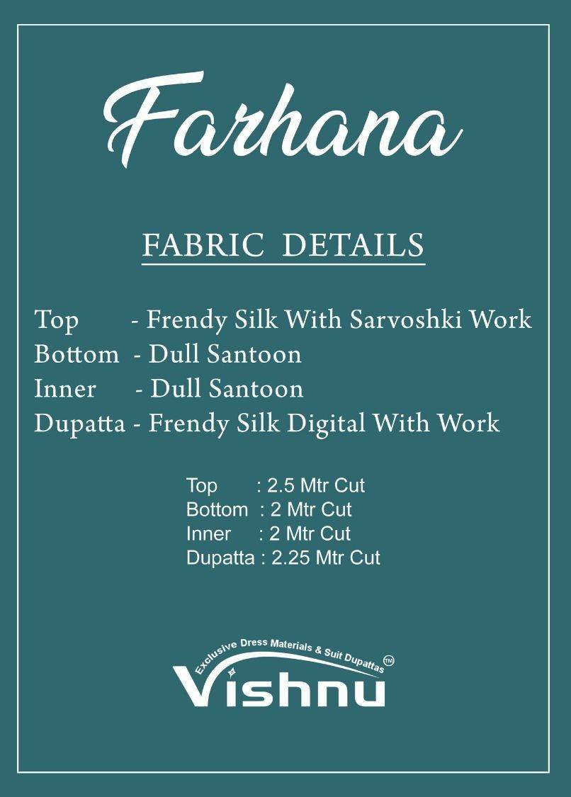 Farhana By Vishnu 54001 To 54009 Series Beautiful Stylish Festive Suits Fancy Colorful Casual Wear & Ethnic Wear & Ready To Wear French Silk Dresses At Wholesale Price