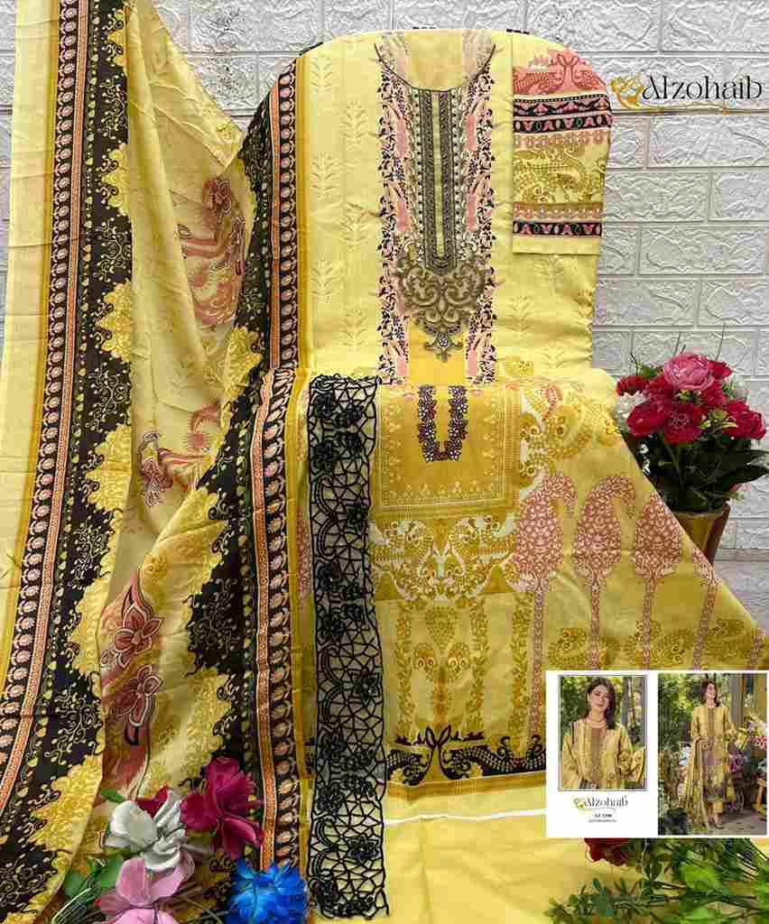 Aamina Vol-2 By Alzohaib 1390 To 1393 Series Beautiful Pakistani Suits Stylish Fancy Colorful Party Wear & Occasional Wear Pure Cotton Print Dresses At Wholesale Price