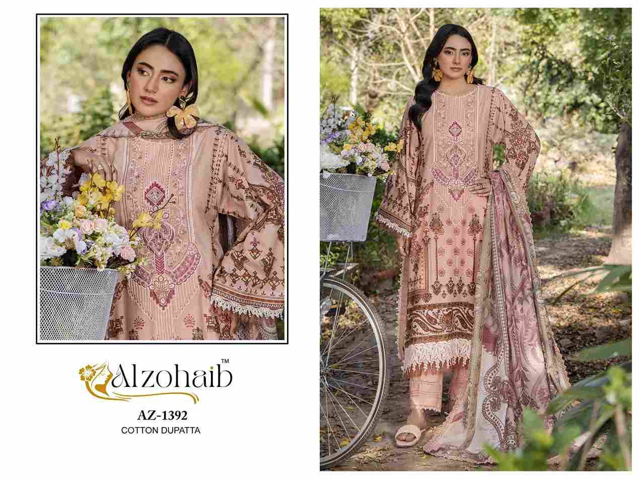 Aamina Vol-2 By Alzohaib 1390 To 1393 Series Beautiful Pakistani Suits Stylish Fancy Colorful Party Wear & Occasional Wear Pure Cotton Print Dresses At Wholesale Price