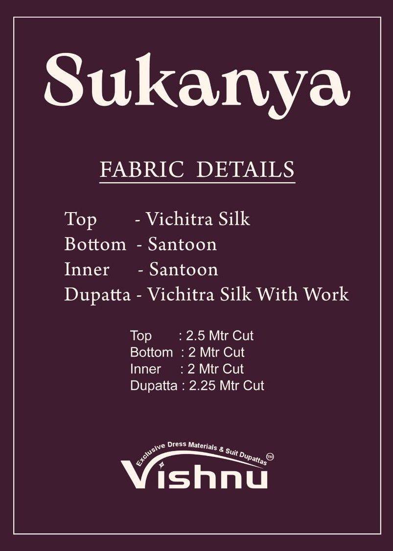 Sukanya By Vishnu 58001 To 58012 Series Beautiful Stylish Festive Suits Fancy Colorful Casual Wear & Ethnic Wear & Ready To Wear Vichitra Silk Dresses At Wholesale Price