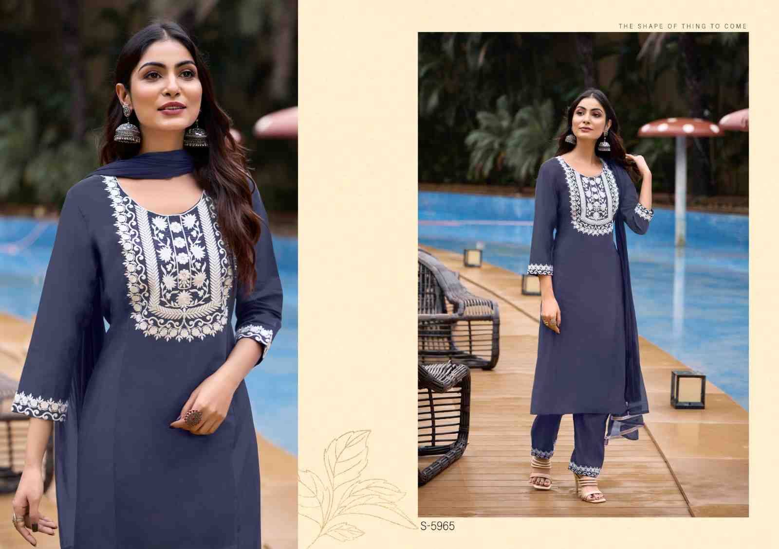 Vaishnavi By SBS 5965 To 5968 Series Beautiful Festive Suits Colorful Stylish Fancy Casual Wear & Ethnic Wear Silk Dresses At Wholesale Price