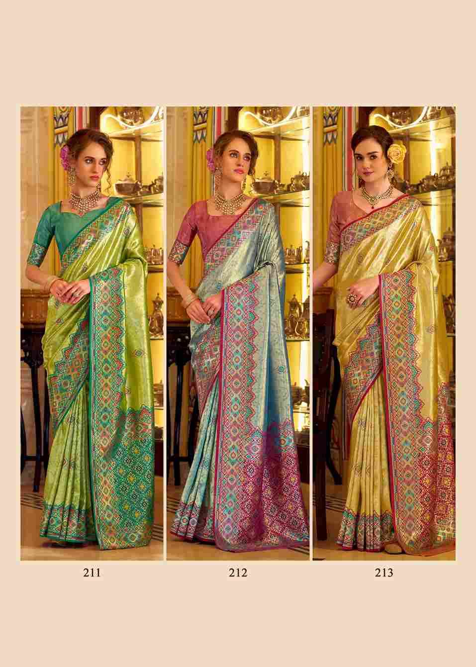 Rajeswari Silk By Rajpath 211 To 216 Series Indian Traditional Wear Collection Beautiful Stylish Fancy Colorful Party Wear & Occasional Wear Tissue Silk Sarees At Wholesale Price