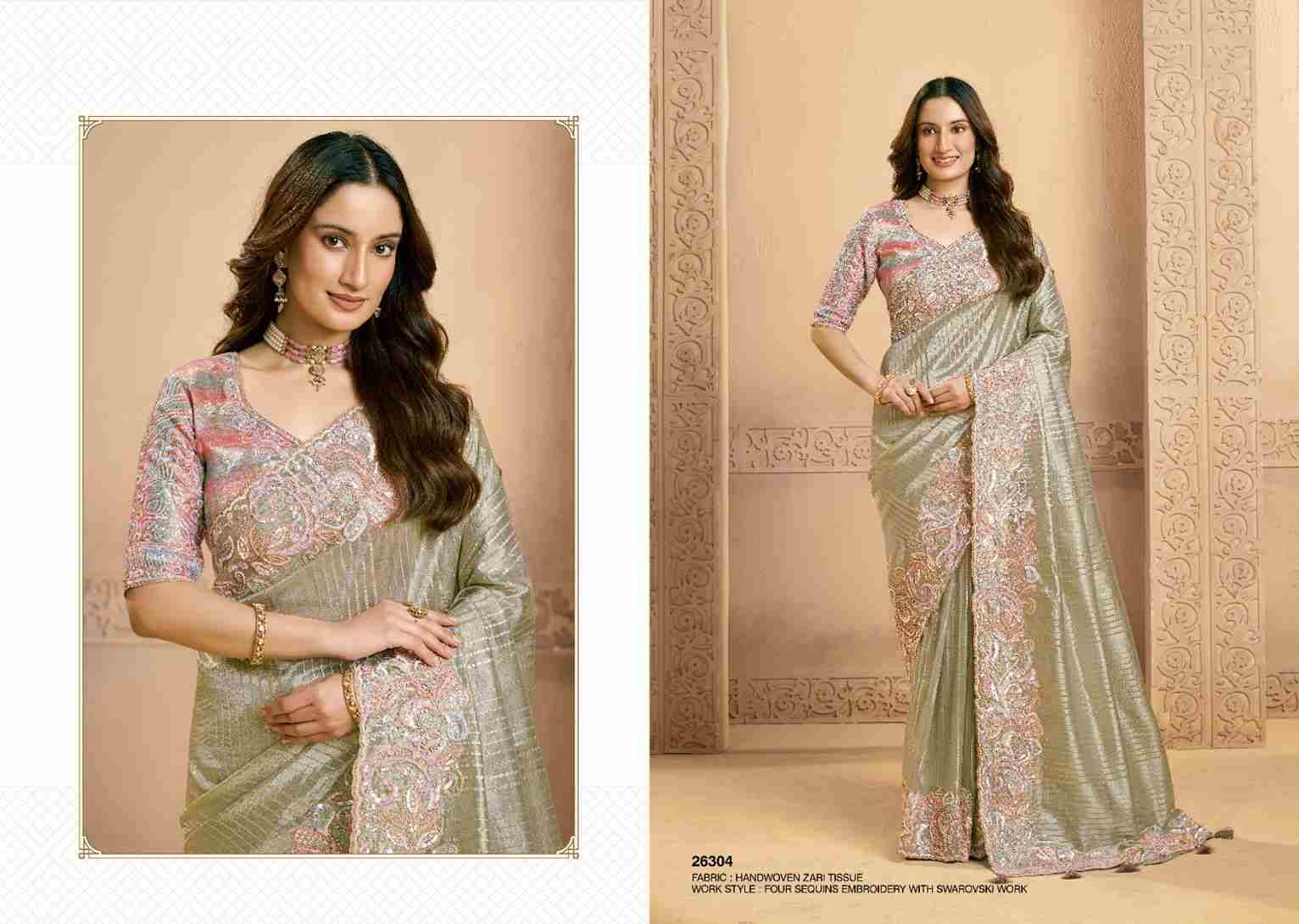 Gaurangi By Mohmanthan 26303 To 26313 Series Indian Traditional Wear Collection Beautiful Stylish Fancy Colorful Party Wear & Occasional Wear Silk Sarees At Wholesale Price