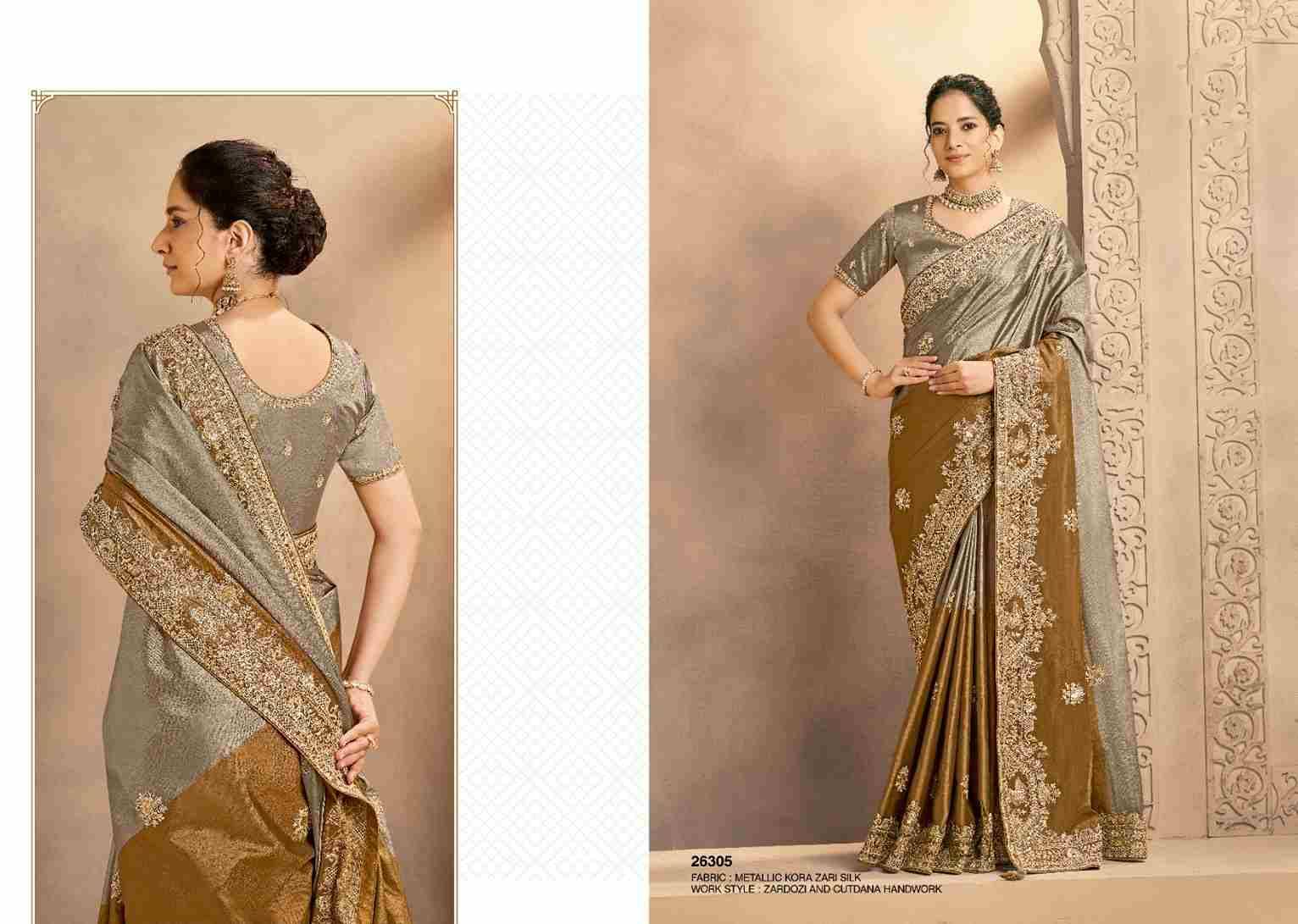 Gaurangi By Mohmanthan 26303 To 26313 Series Indian Traditional Wear Collection Beautiful Stylish Fancy Colorful Party Wear & Occasional Wear Silk Sarees At Wholesale Price